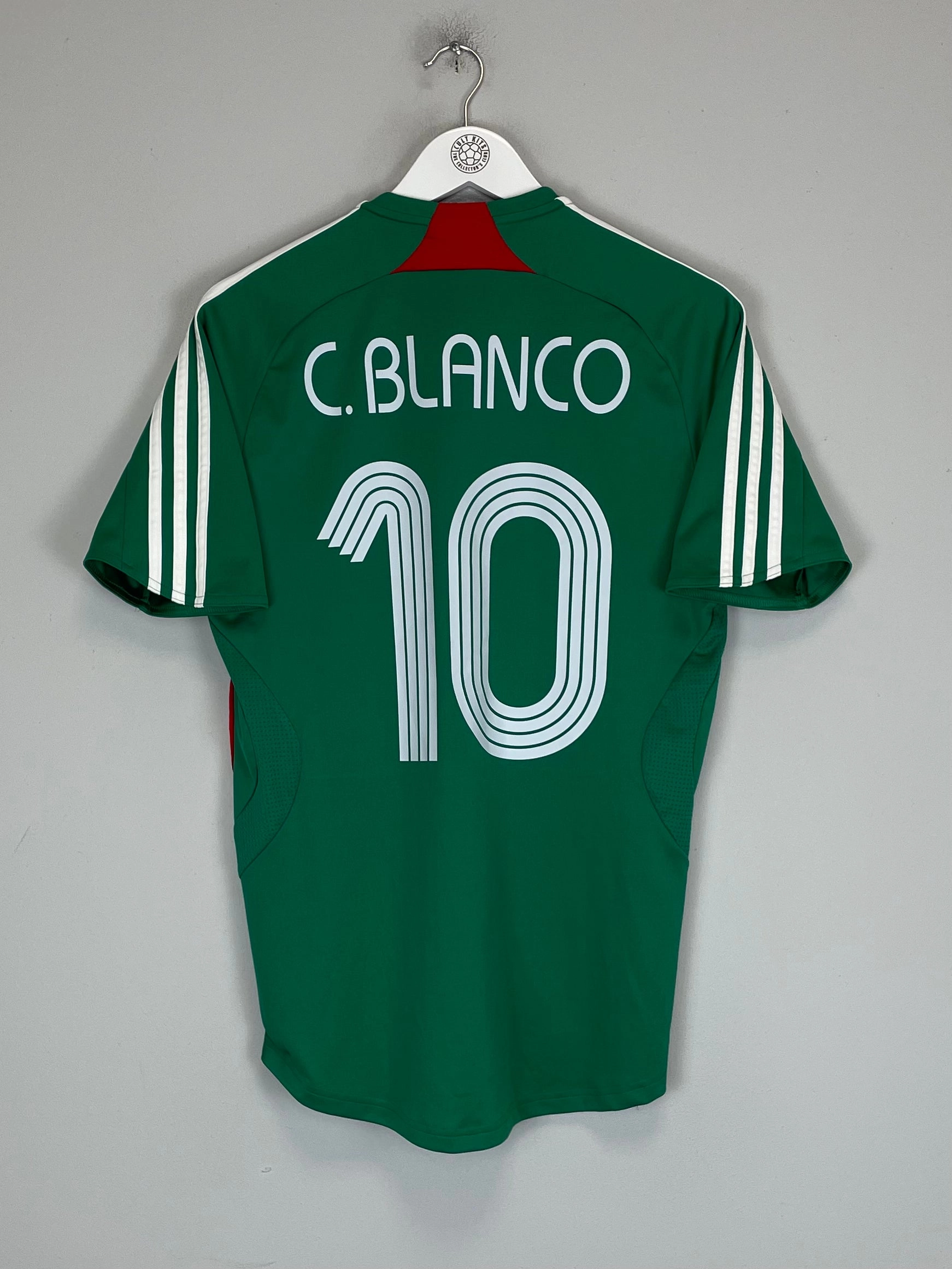 2007/08 MEXICO C.BLANCO #10 HOME SHIRT (S) ADIDAS Flexible Yoke Design Relaxed Fit Technology