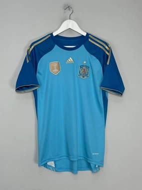 2013/15 SPAIN GK SHIRT (M) ADIDAS Dynamic Air Molded Collar Architecture