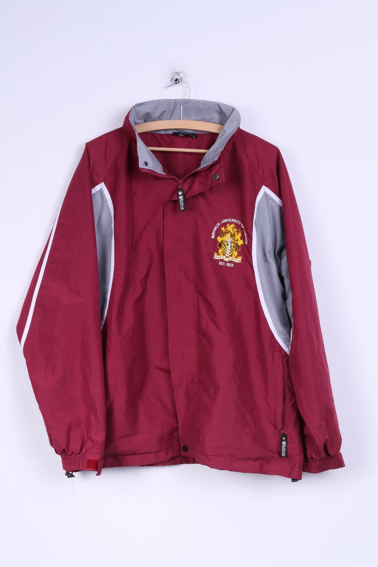 Warm Outer Layer Market Brikbeck University of London Mens M Jacket Hidden Maroon Sport Football
