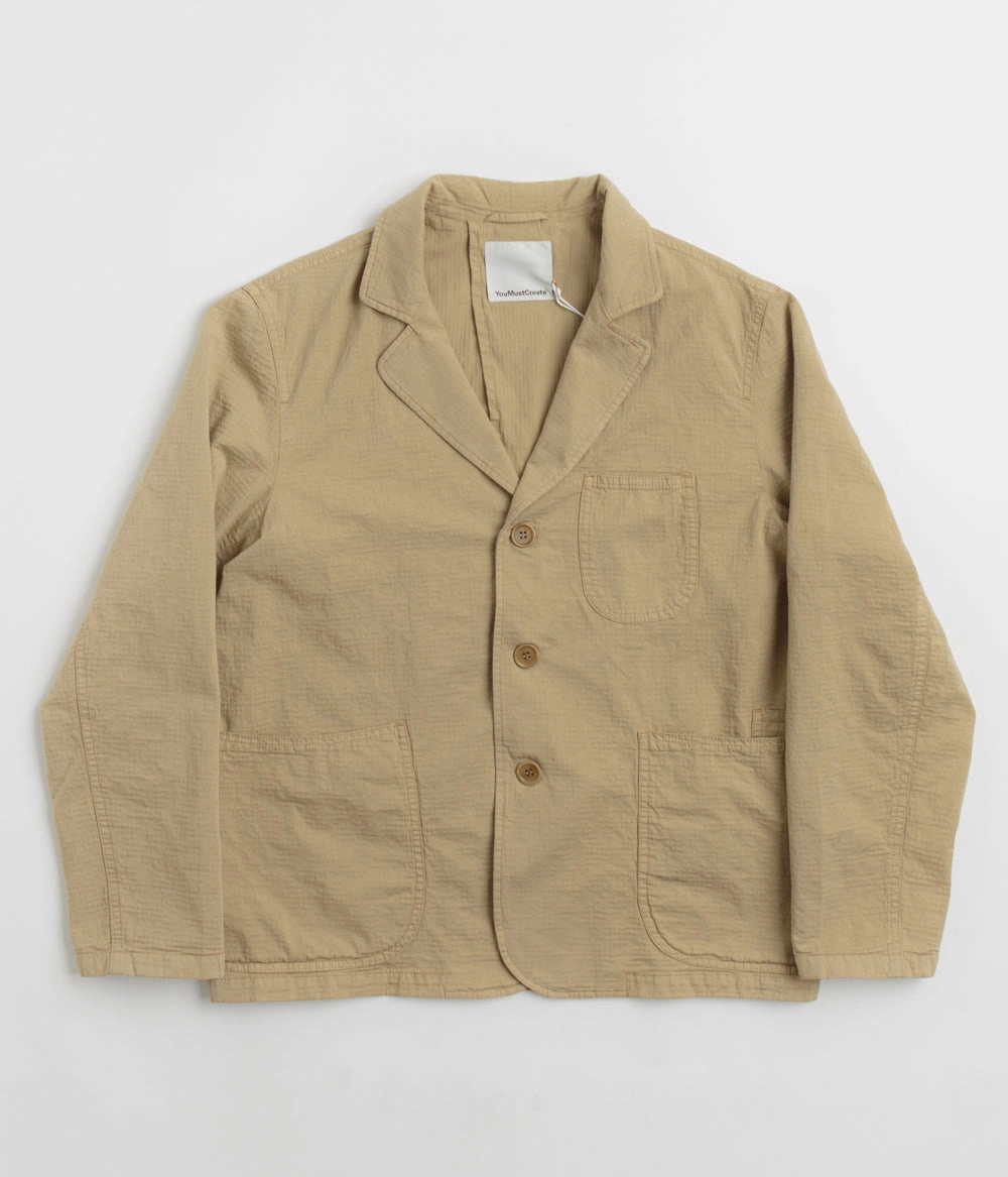 Polyester YMC Scuttlers Jacket - Sand
