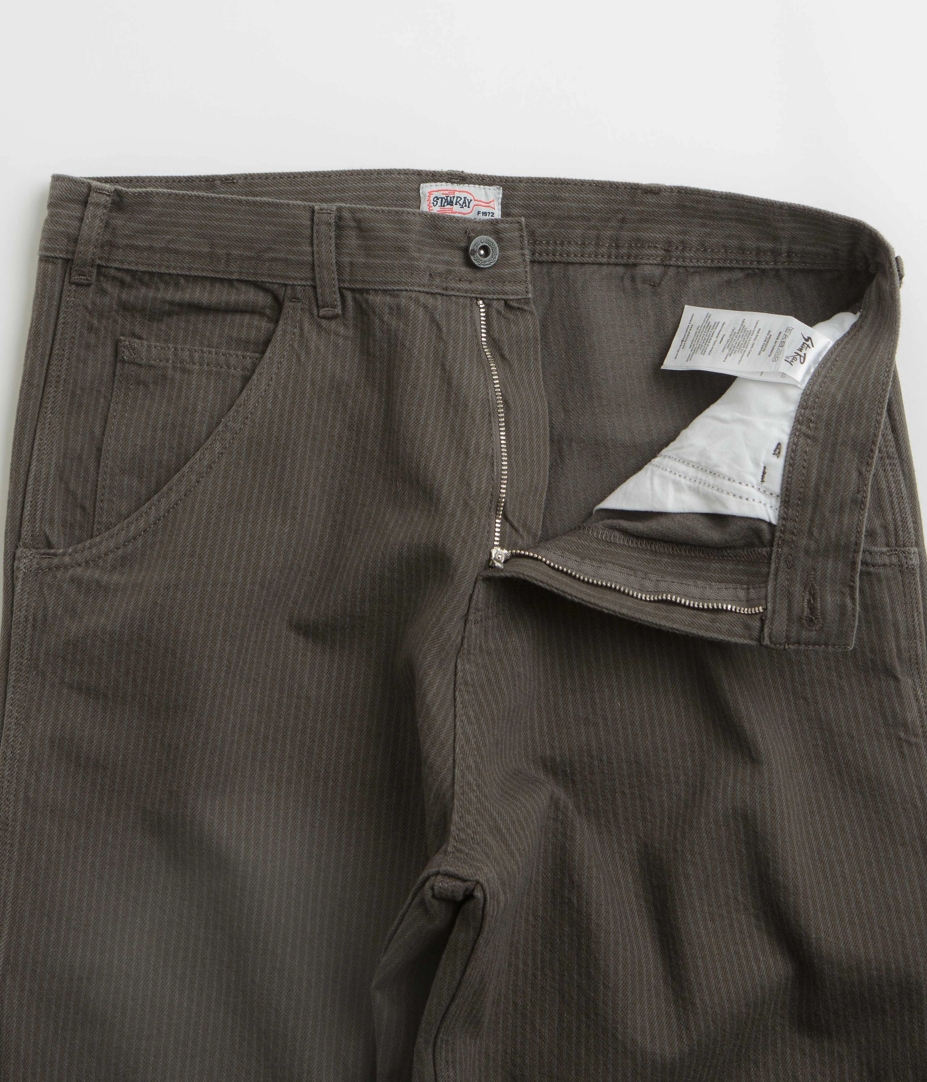 All weather Abrasion Resistant Material Stan Ray Big Job Painter Pants - Overdyed Black Hickory