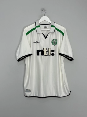 2001/02 CELTIC AWAY SHIRT (XXL) UMBRO Speed Focus Adaptive Thermal Control
