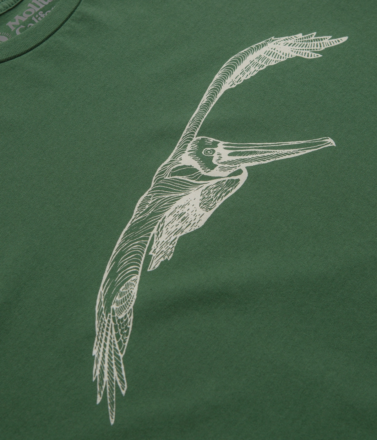 Mollusk Pelican T-Shirt - Rover Green Premium Cotton