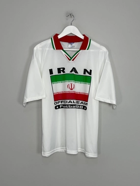 1998 IRAN FAN SHIRT (S/M) OFFICIAL TEAM Performance Apparel Modern Athletic Cut