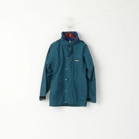 Karrimor Men M Jacket Green Nylon  Outdoor Gore-Tex Hidden Hood Parka Bohemian Generation