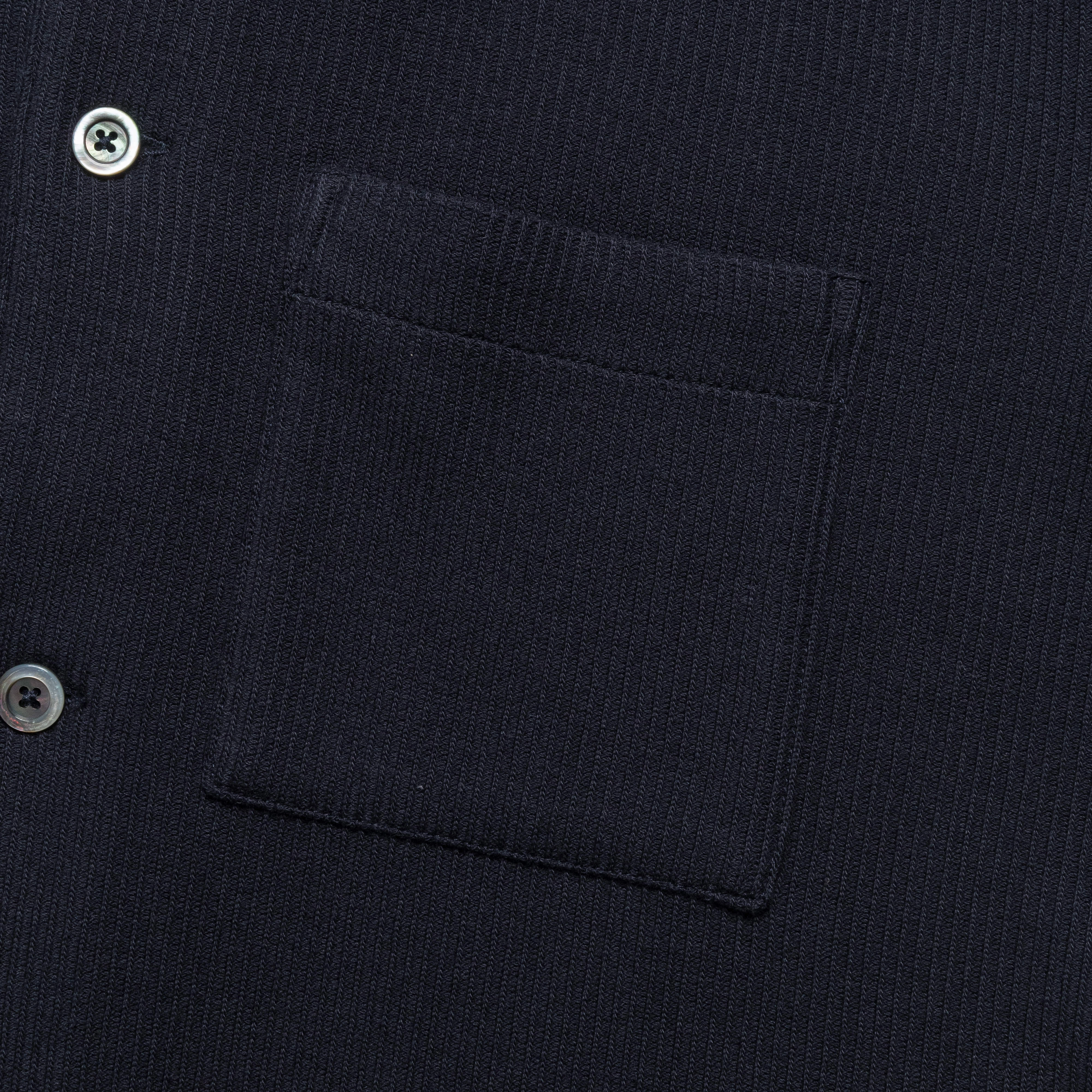 Jorn Double Face Overshirt - Dark Navy Structured Shoulder Support Breathable Lining