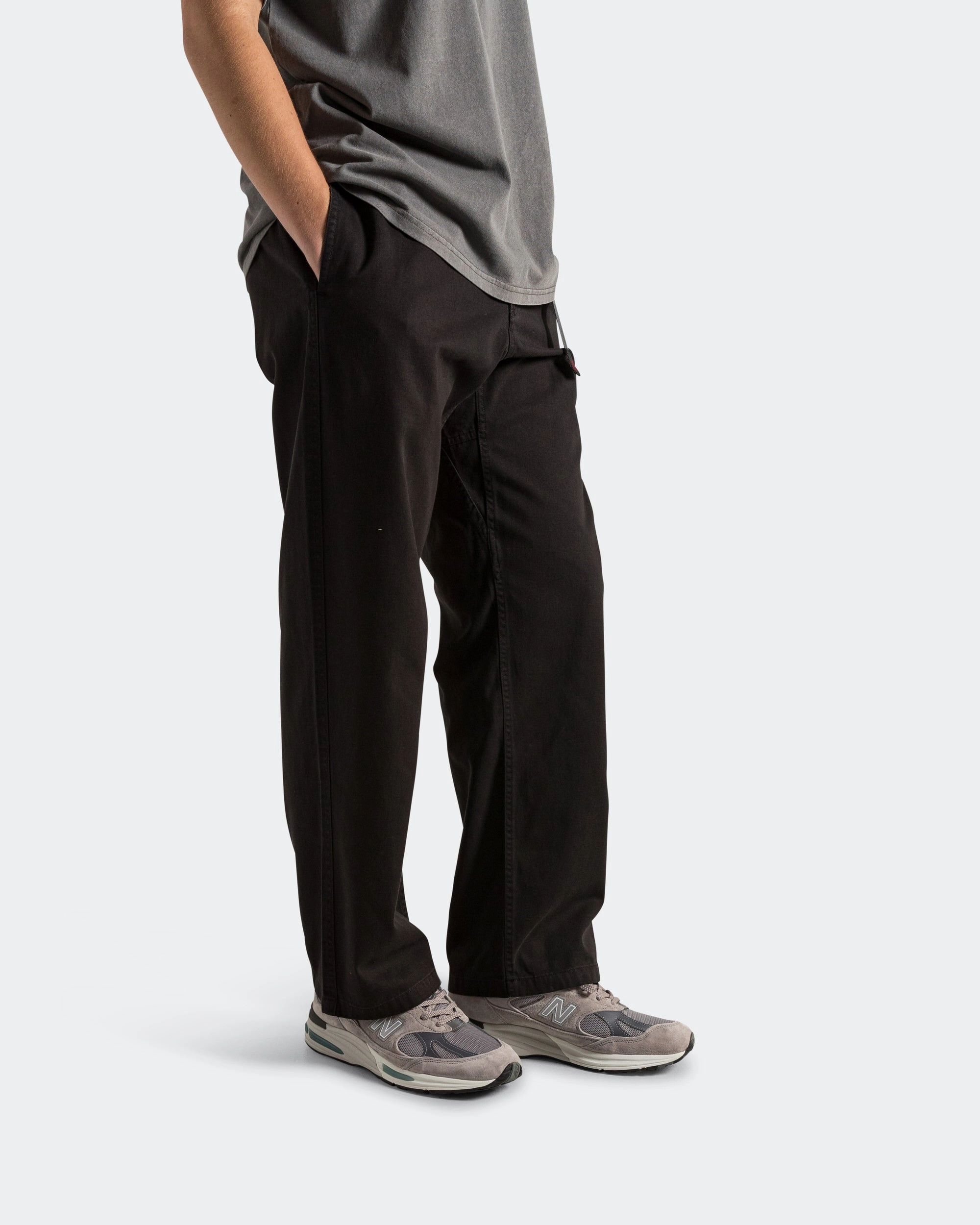 Gramicci Pant Straight Fit - Black CompressionSupport Pull-on style