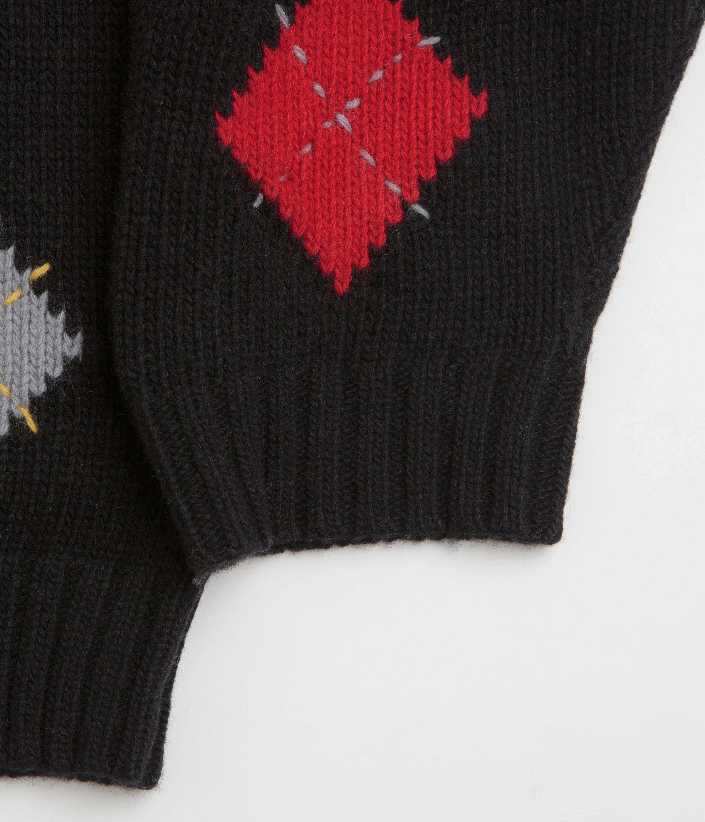 YMC Flint Knit Crewneck Sweatshirt - Black Classic Wear