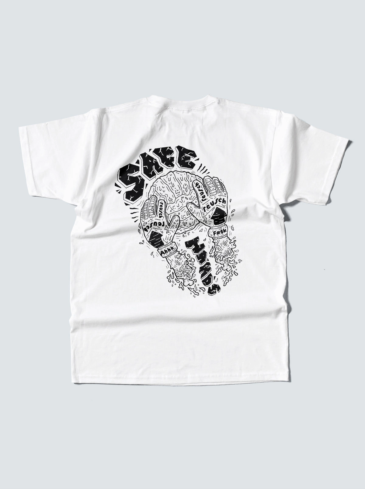 SAFE HANDS TEE Soft and durable skinny but not tight