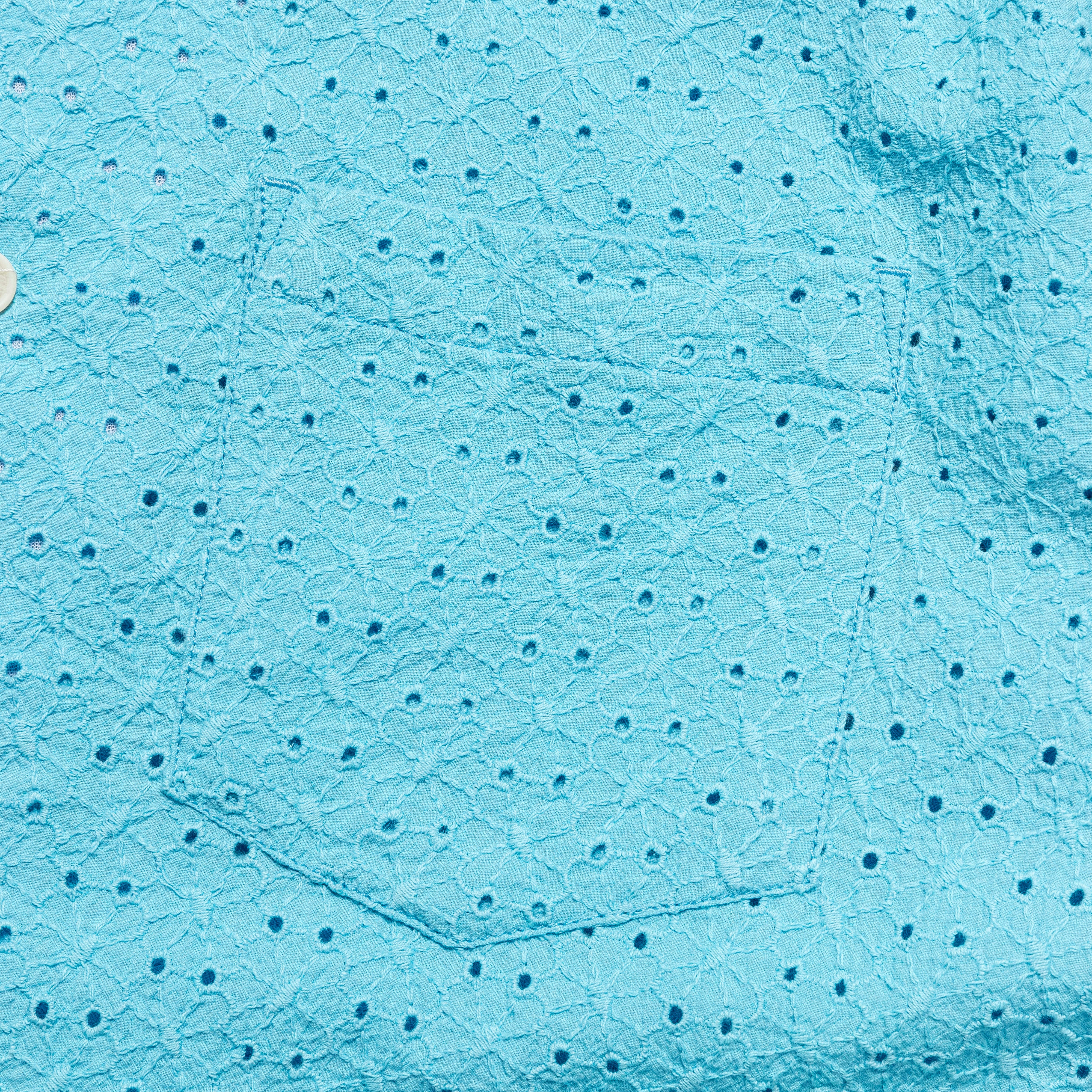 Floral Eyelet SS Camp - Indigo Seamless Sides