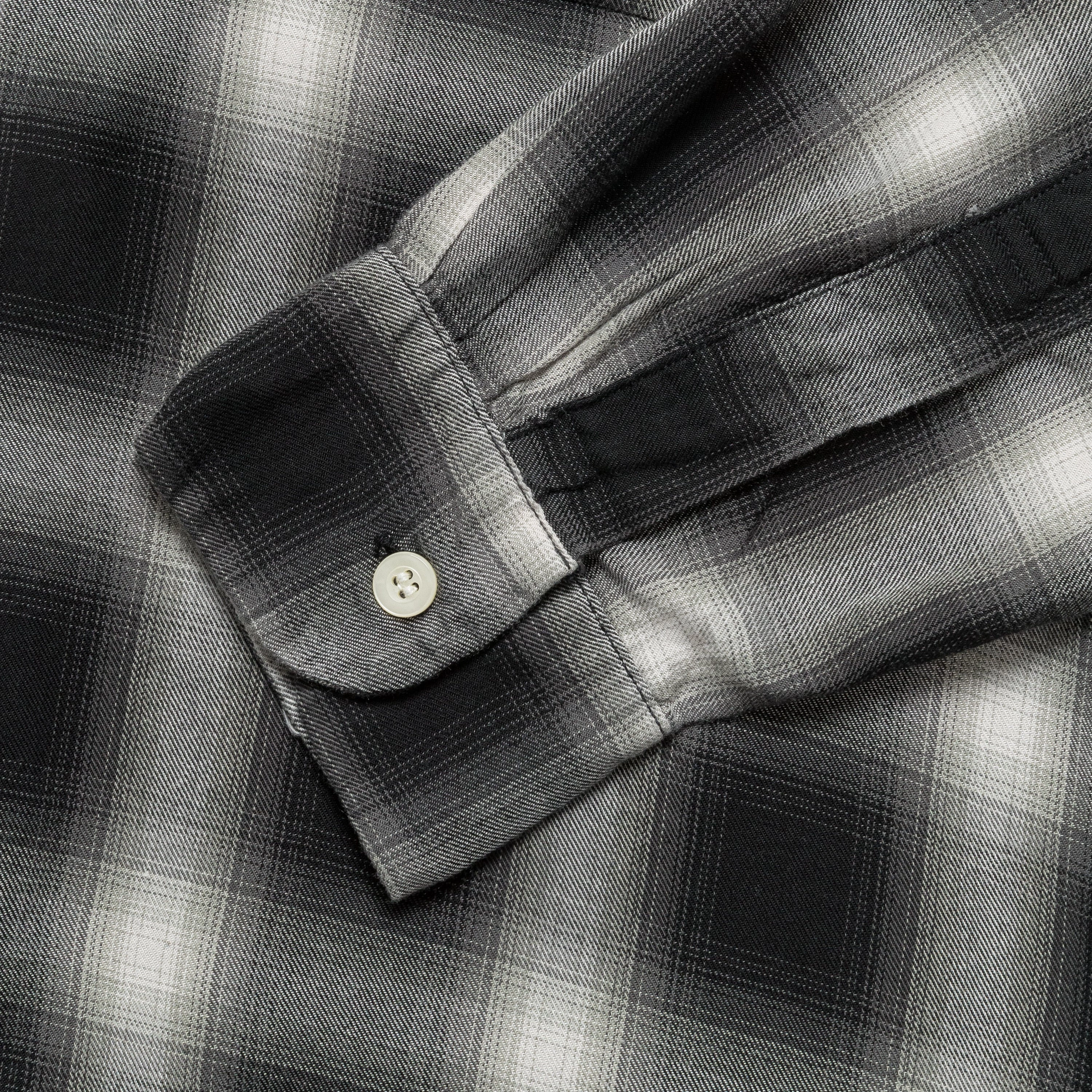 Smart Look Ombre Check Shirt - Black