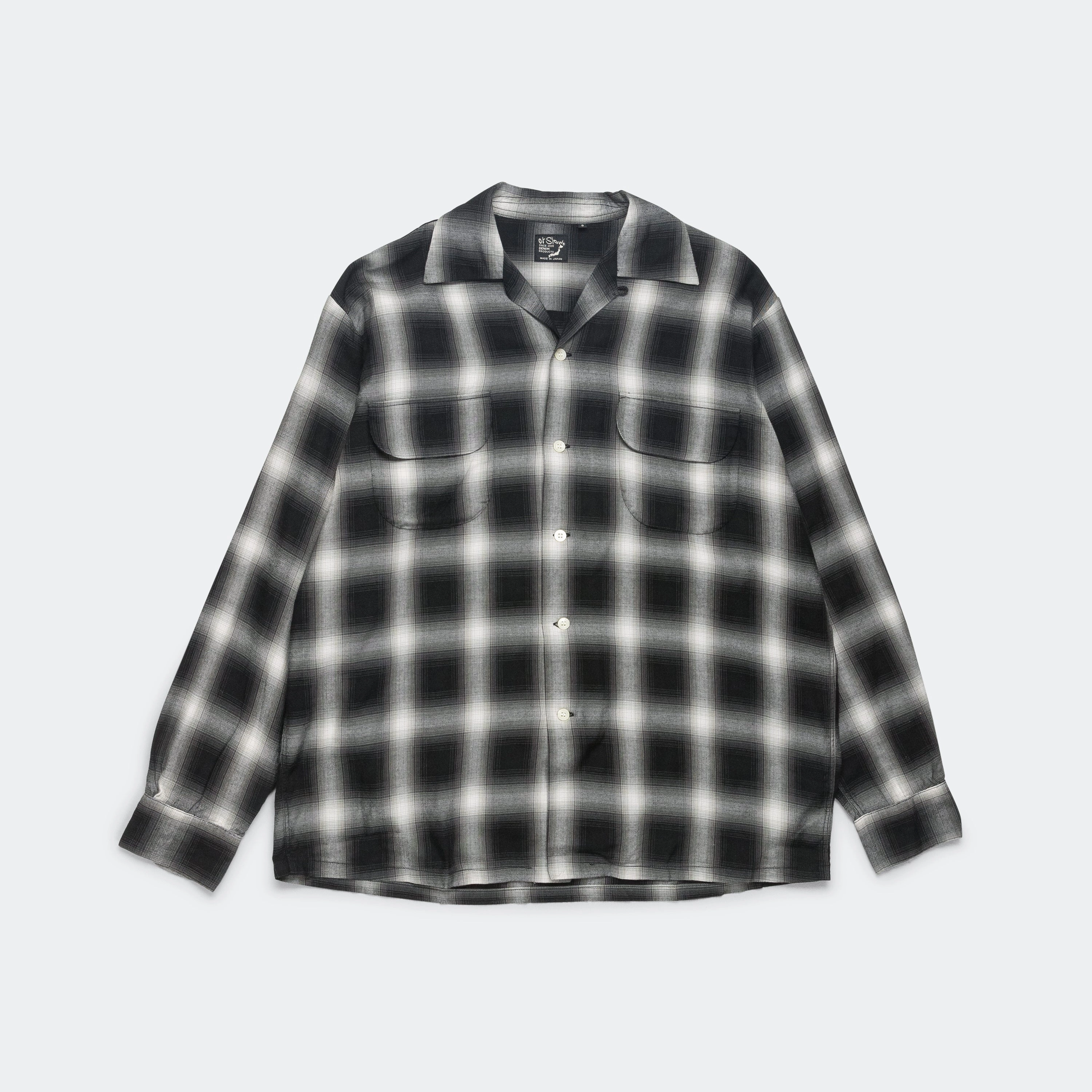 Ombre Check Shirt - Black Odor Control Technology On-The-Go Style