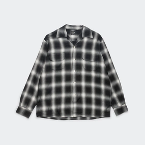 Ombre Check Shirt - Black Odor Control Technology On-The-Go Style