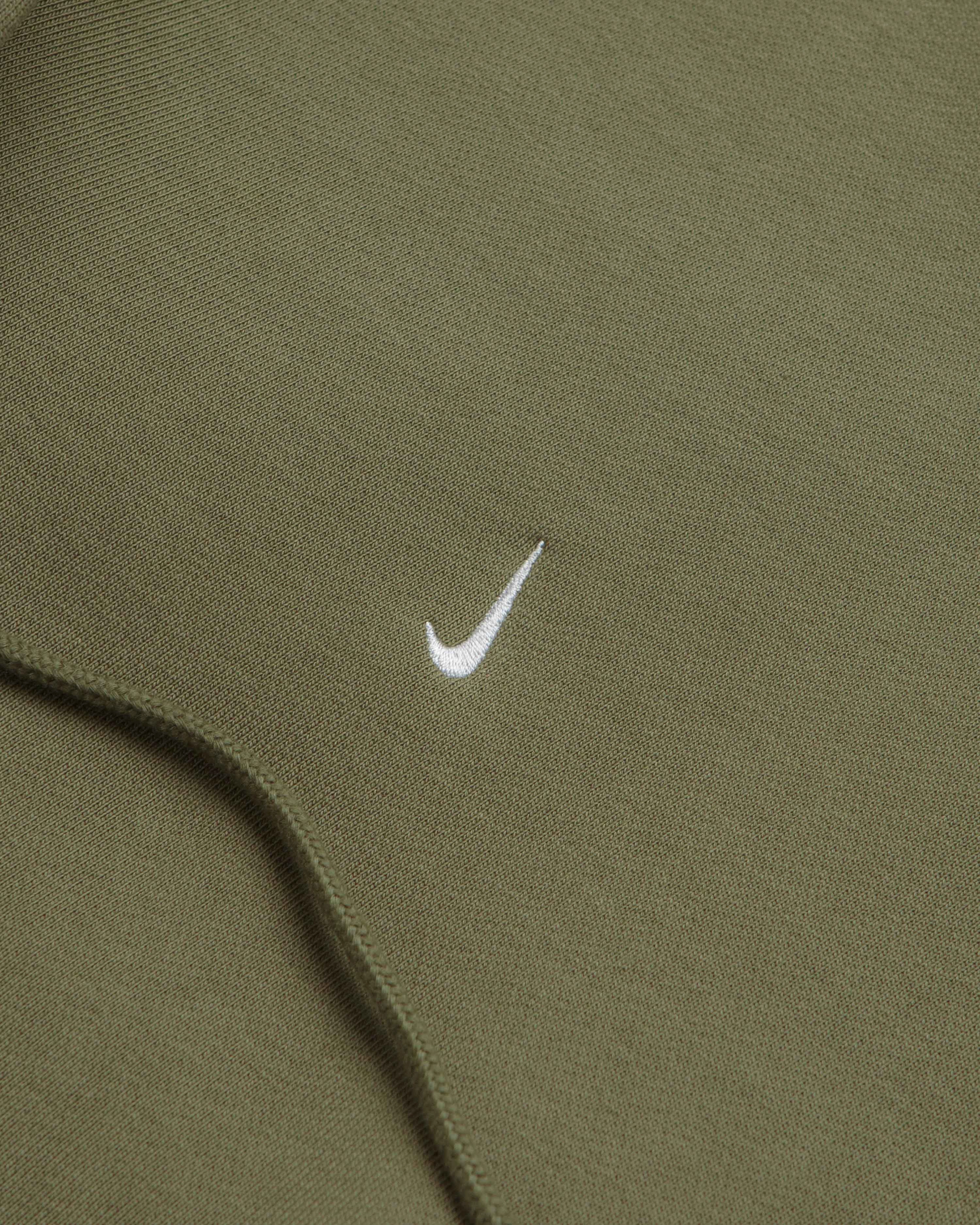 Airport Lounge Nike Solo Swoosh Hoodie - Medium Olive / Medium Olive / White / White
