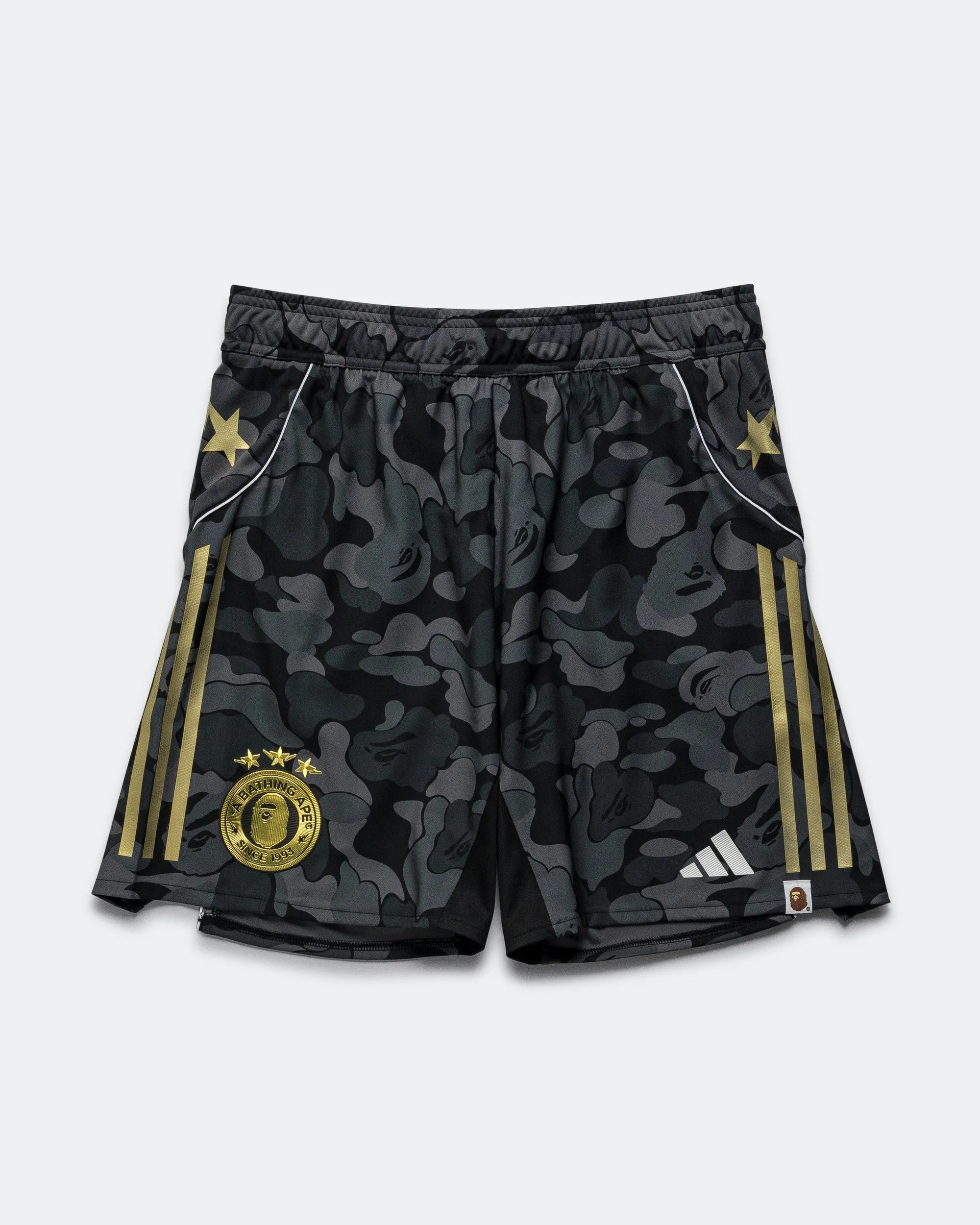 Football Shorts x BAPE - Black ABC Camo Multi Pocket System