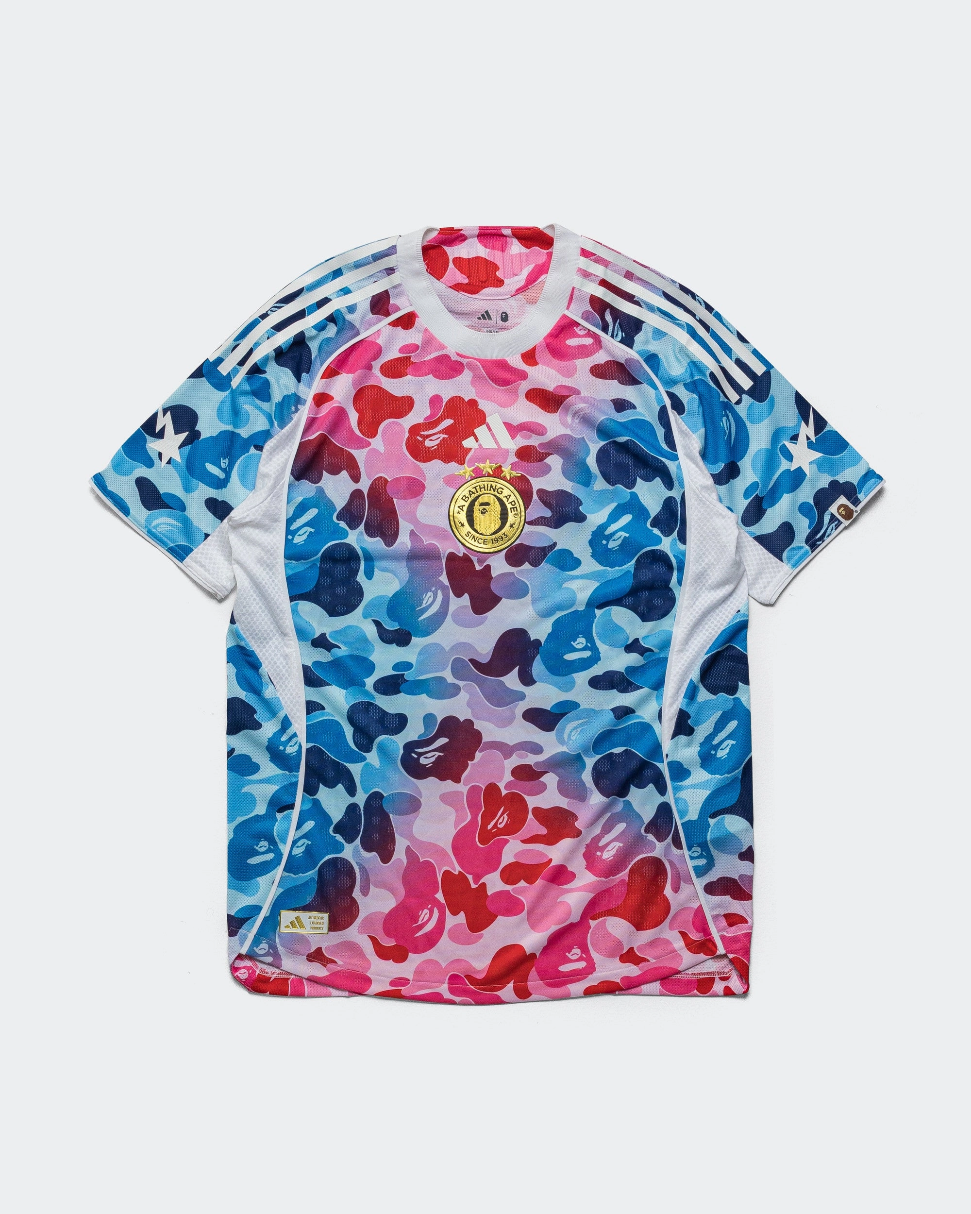 Travel Style Trend All-Purpose Comfort Football Jersey x BAPE - Blue ABC Camo