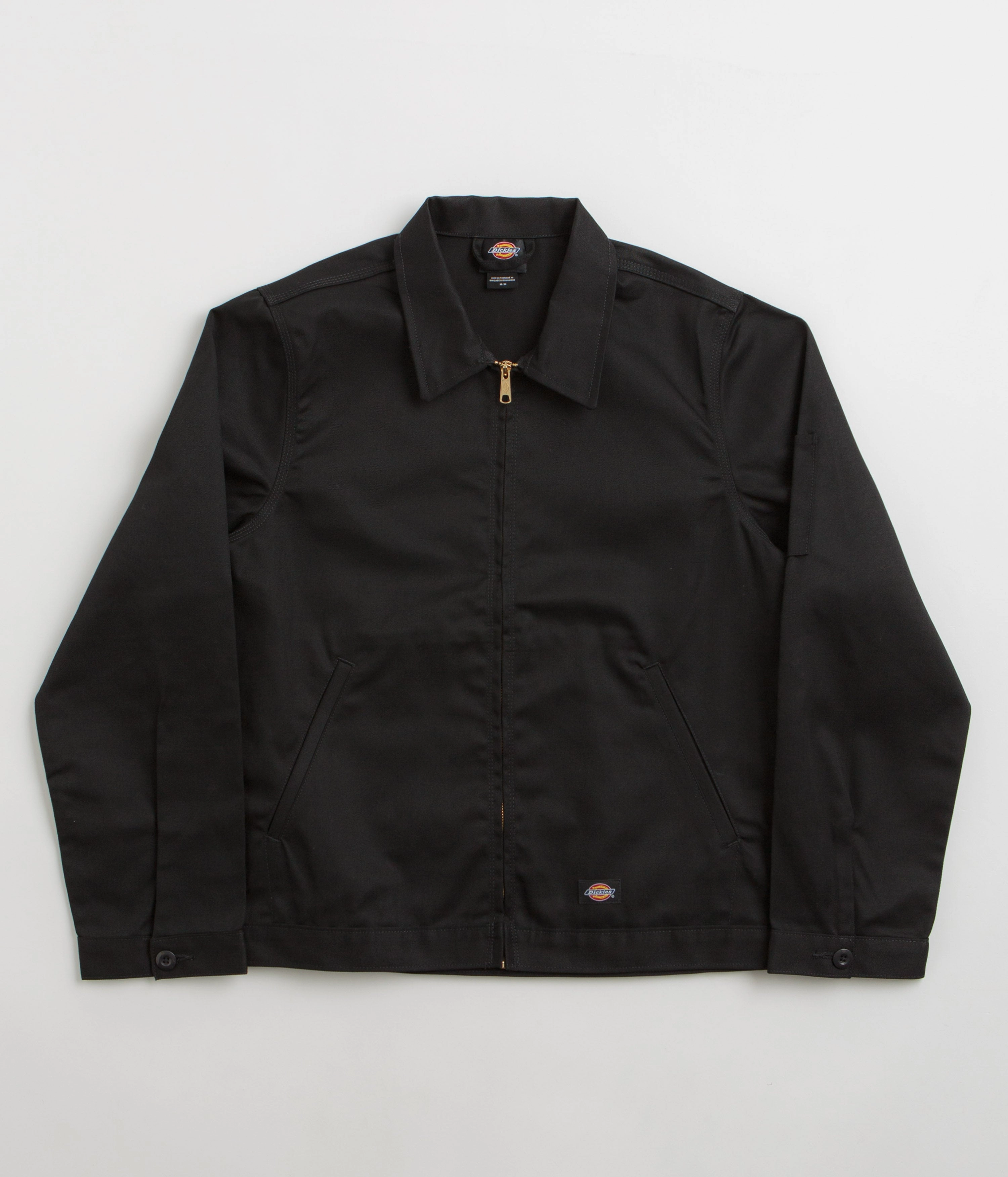 Dickies Unlined Eisenhower Jacket - Black / Black Hexagonal Quilted Pattern