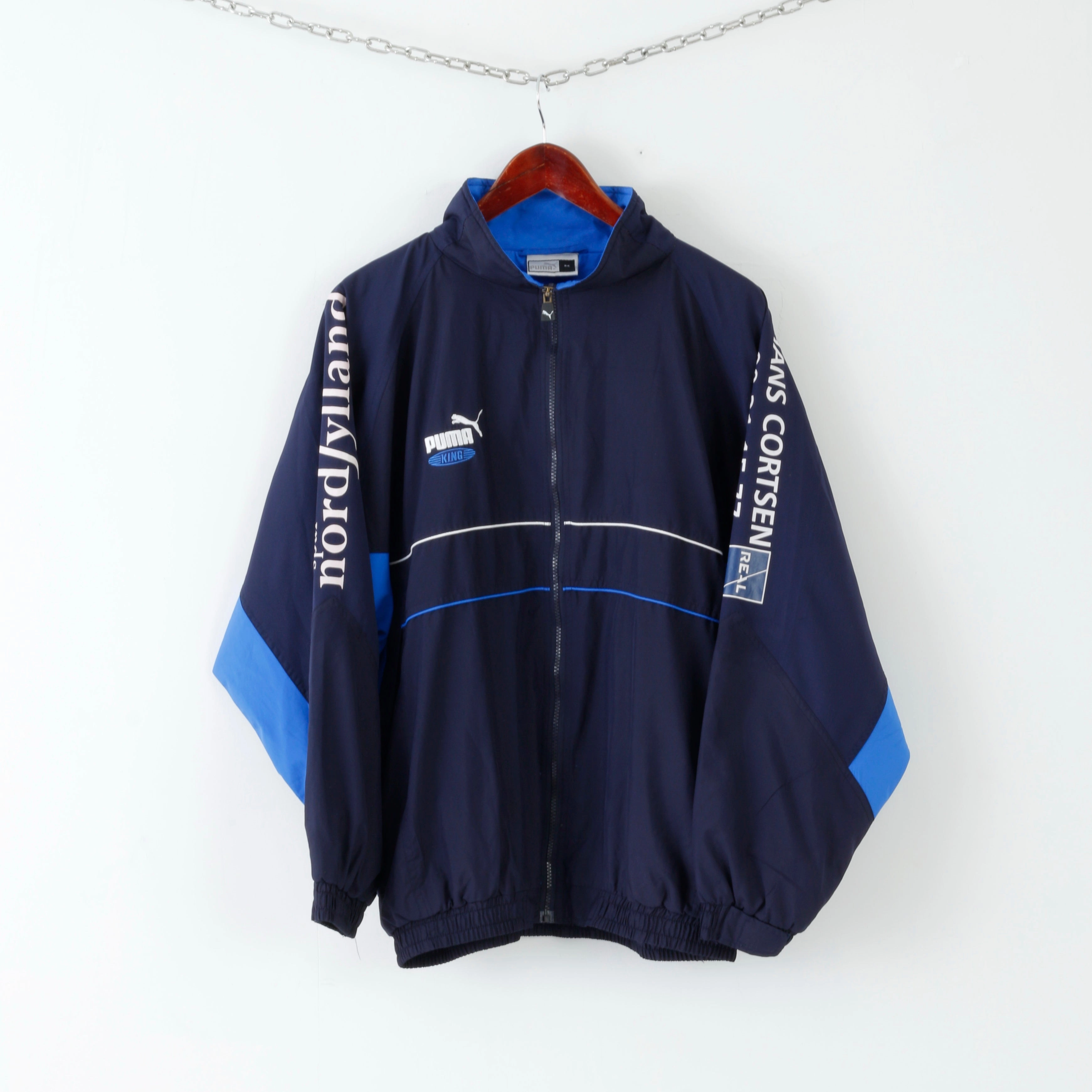 Puma Mens M  Jacket Navy Zip Up King Activewear Lightweight Track Top Grace