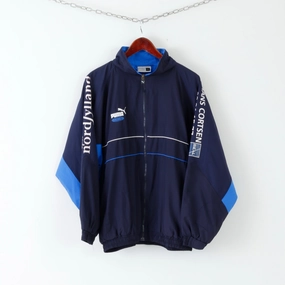 Puma Mens M  Jacket Navy Zip Up King Activewear Lightweight Track Top Grace