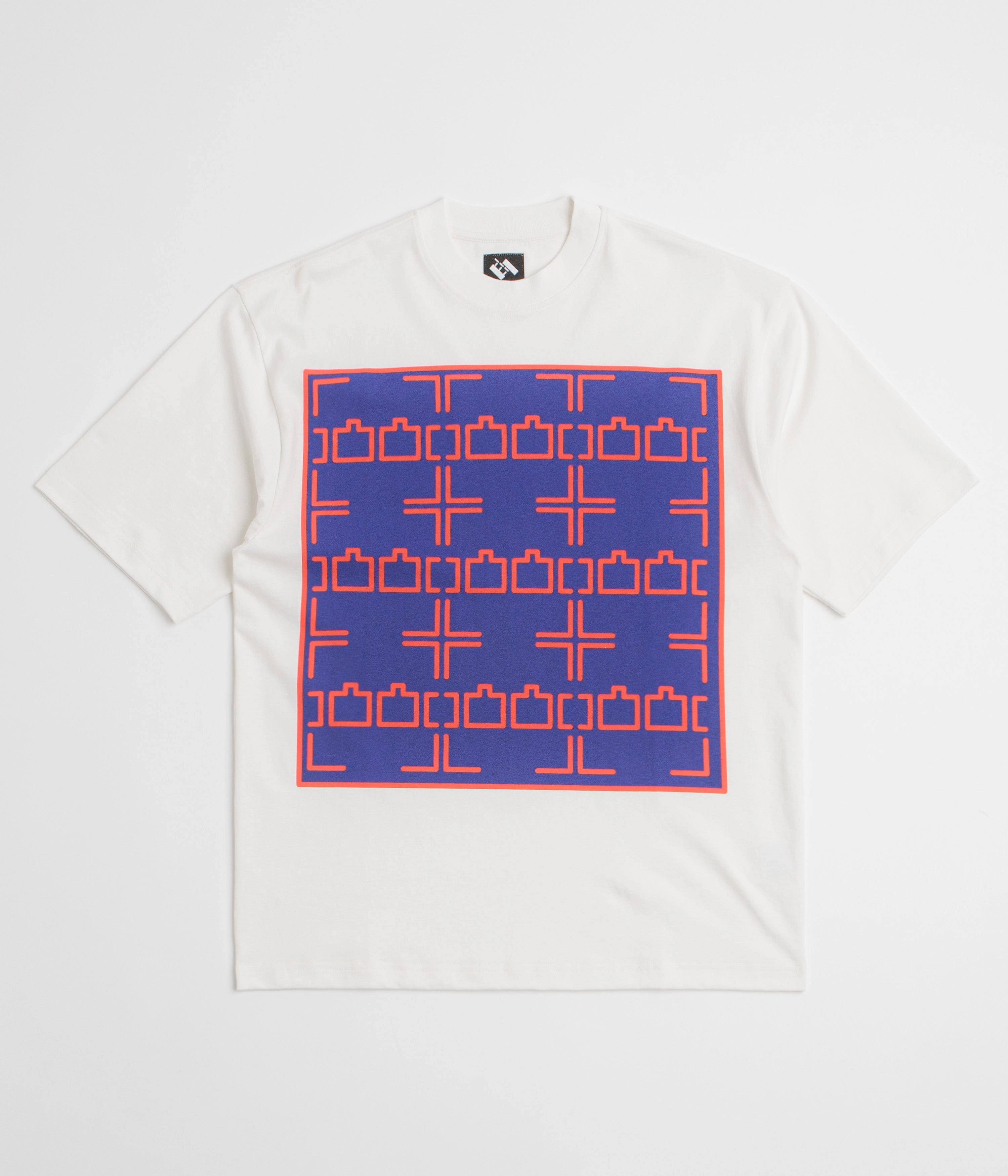 The Trilogy Tapes Dashed Line T-Shirt - White Everyday Look Wear Lightweight Wear