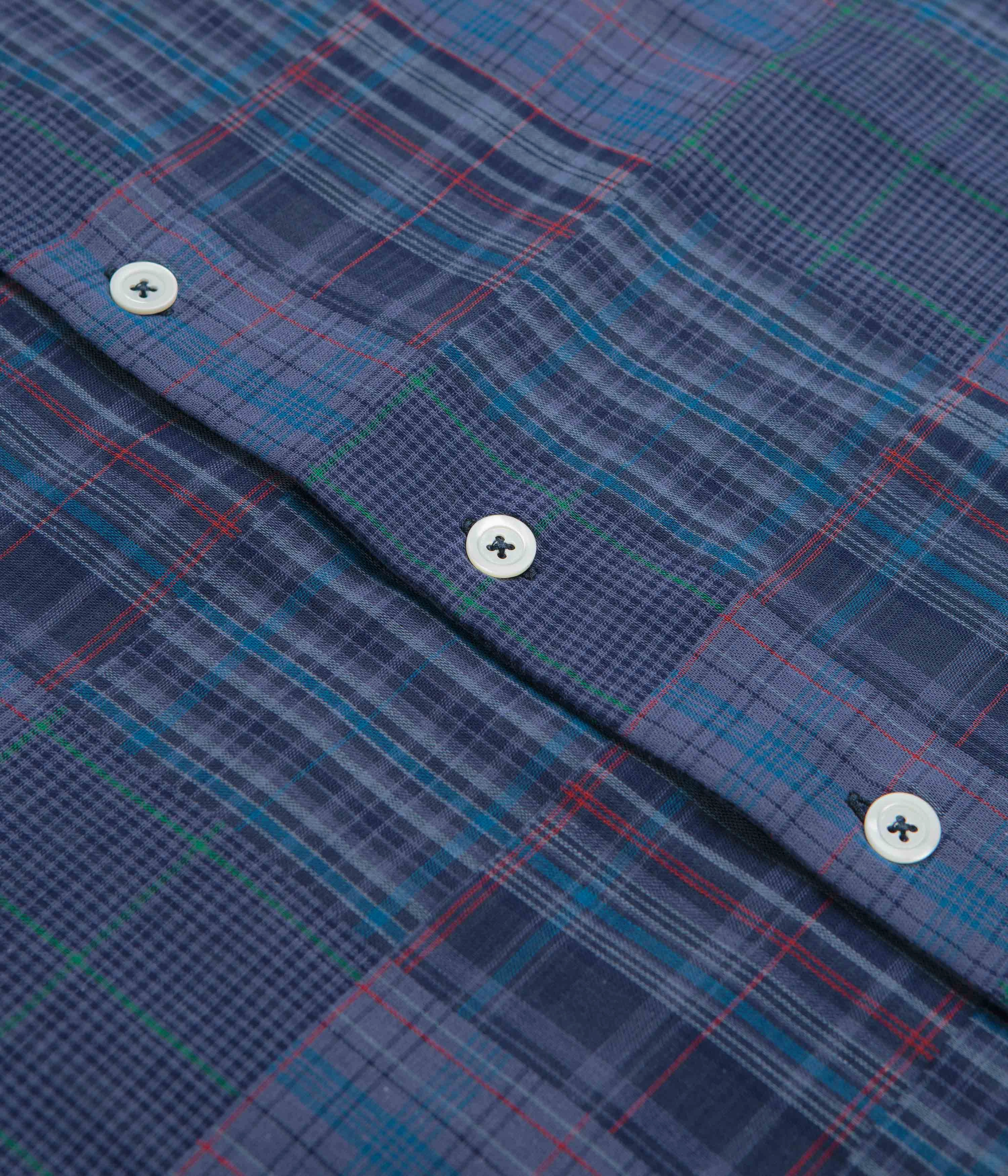 Trendy Pattern Trendsetting Style Howlin' Cocktail D??Amore Short Sleeve Shirt - Blues Mix