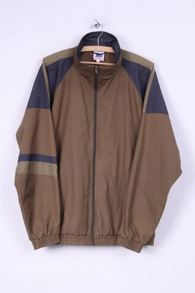 Urban Style Gloves Frank Shorter Mens L Jacket Lightweight Full Zipper Khaki Sportswear Raglan Sleeve Two Pocket