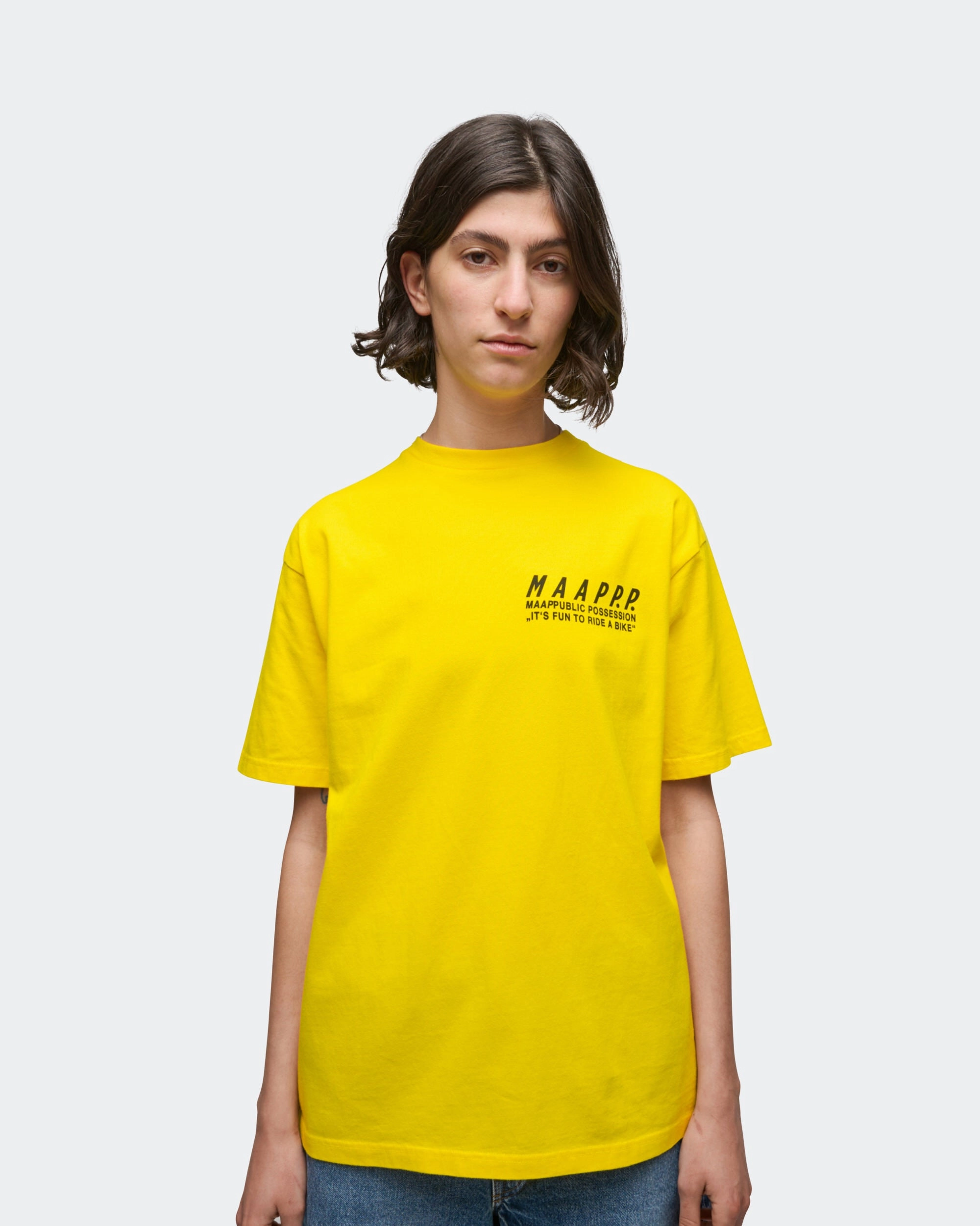 Minimalist purity Free n' Easy Tee x PUBLIC POSSESSION - Yellow