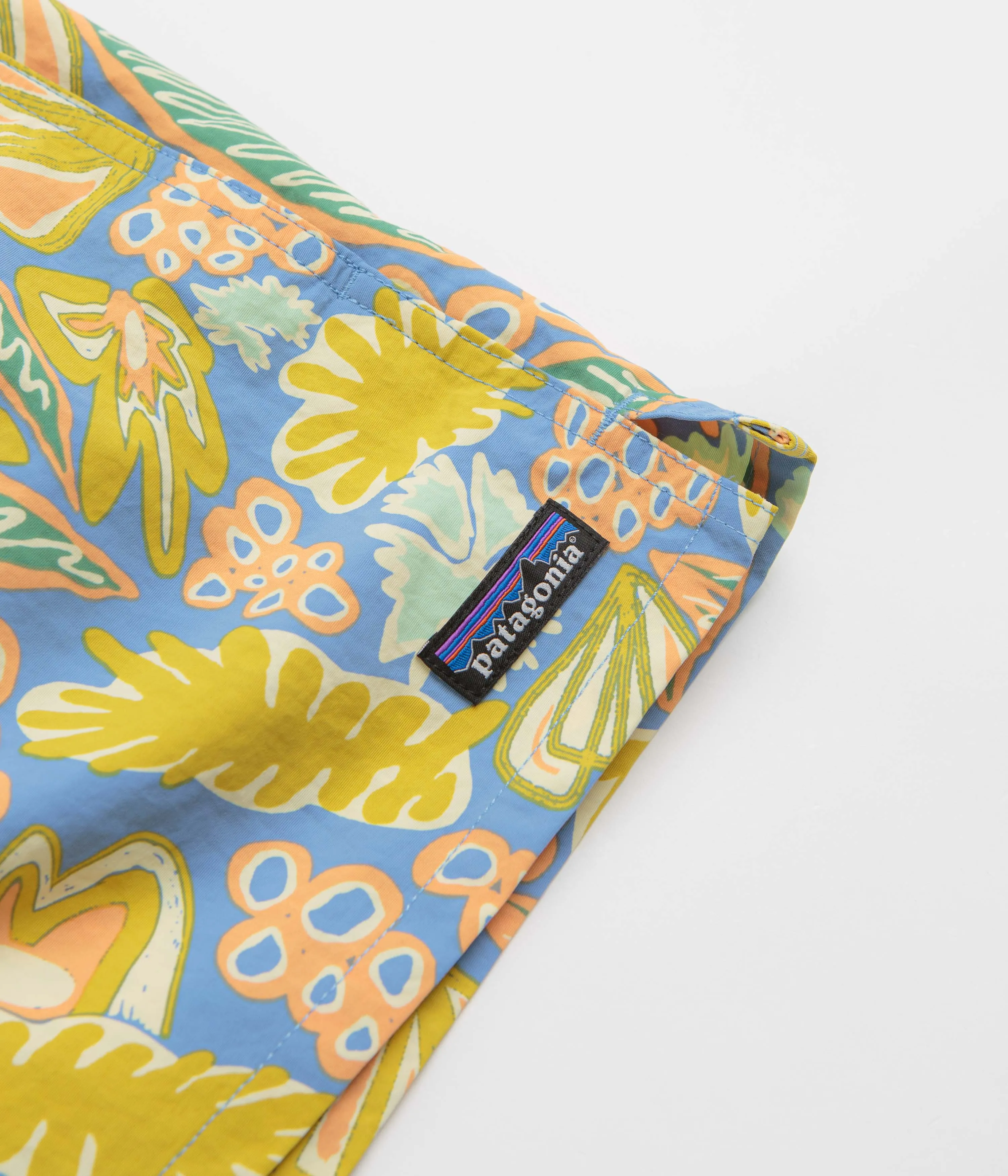 Patagonia Womens Barely Baggies 2.5" Shorts - Wrasse: Wetland Blue Compact Packable Design