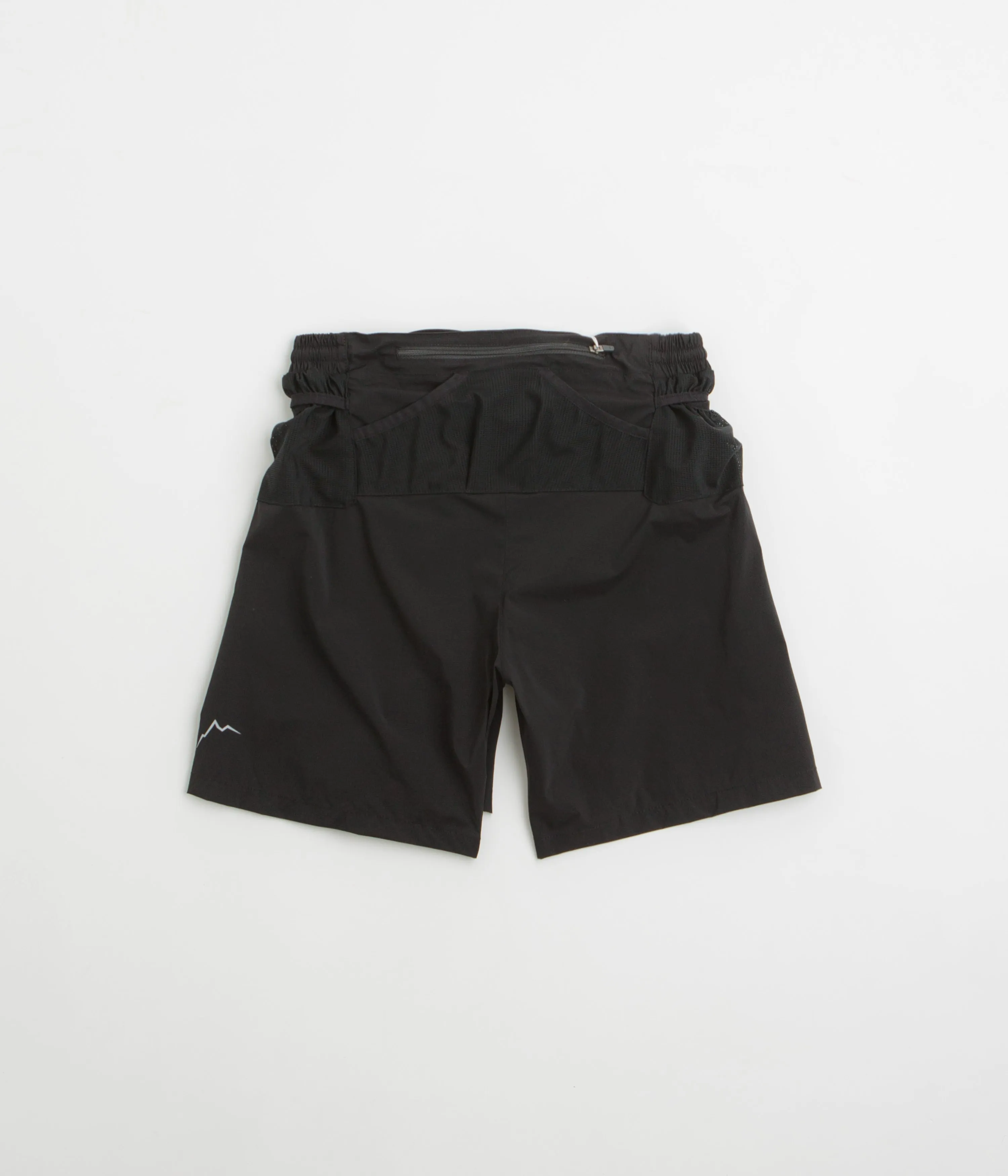 Cayl Nylon Trail Shorts - Black Comfortable Waistband Snag Free Zipper