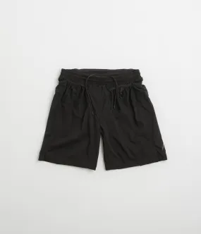 Cayl Nylon Trail Shorts - Black Gusseted Crotch Design
