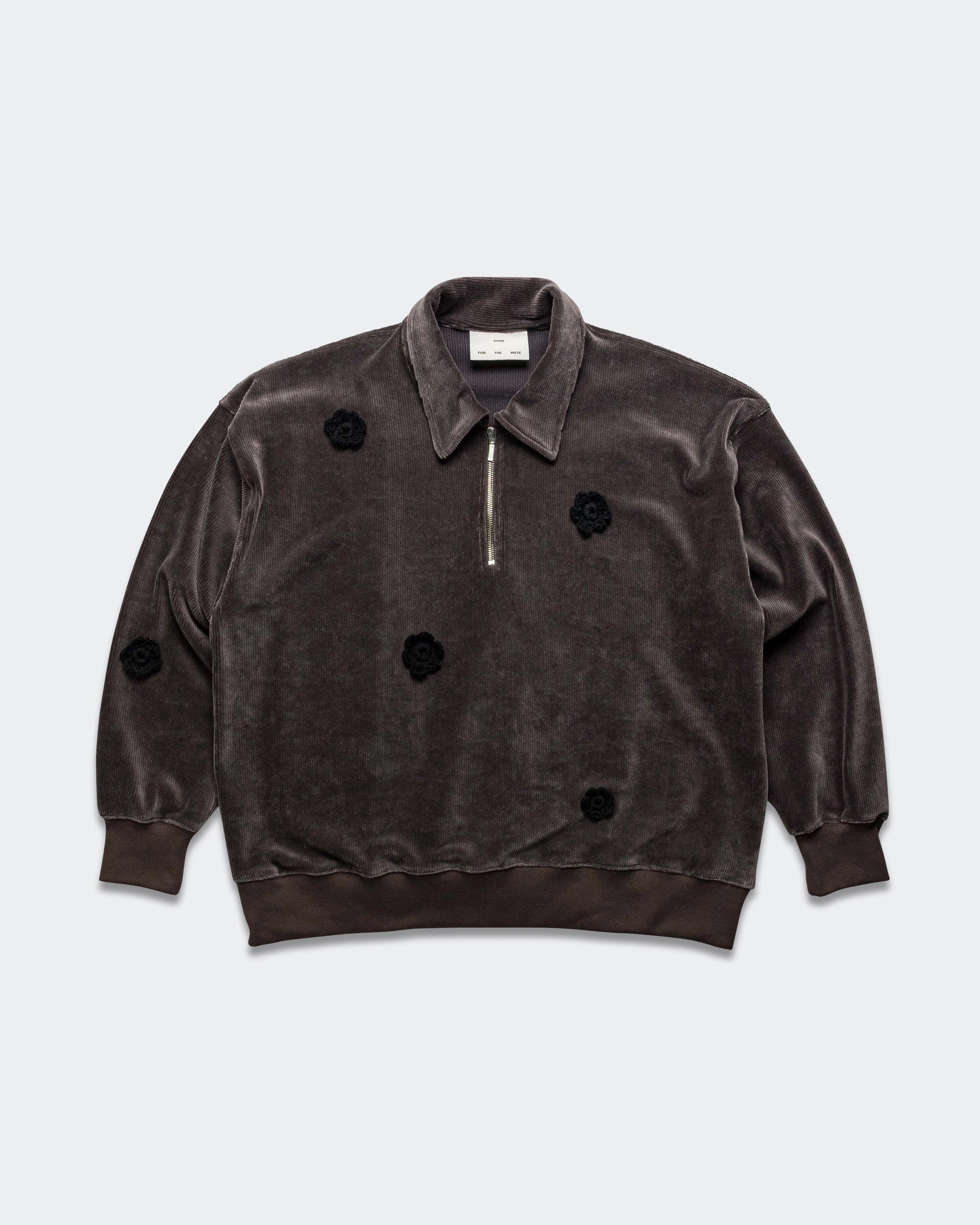 Daisy Quarter Zip Jumper - Charcoal Corduroy Jersey User Experience