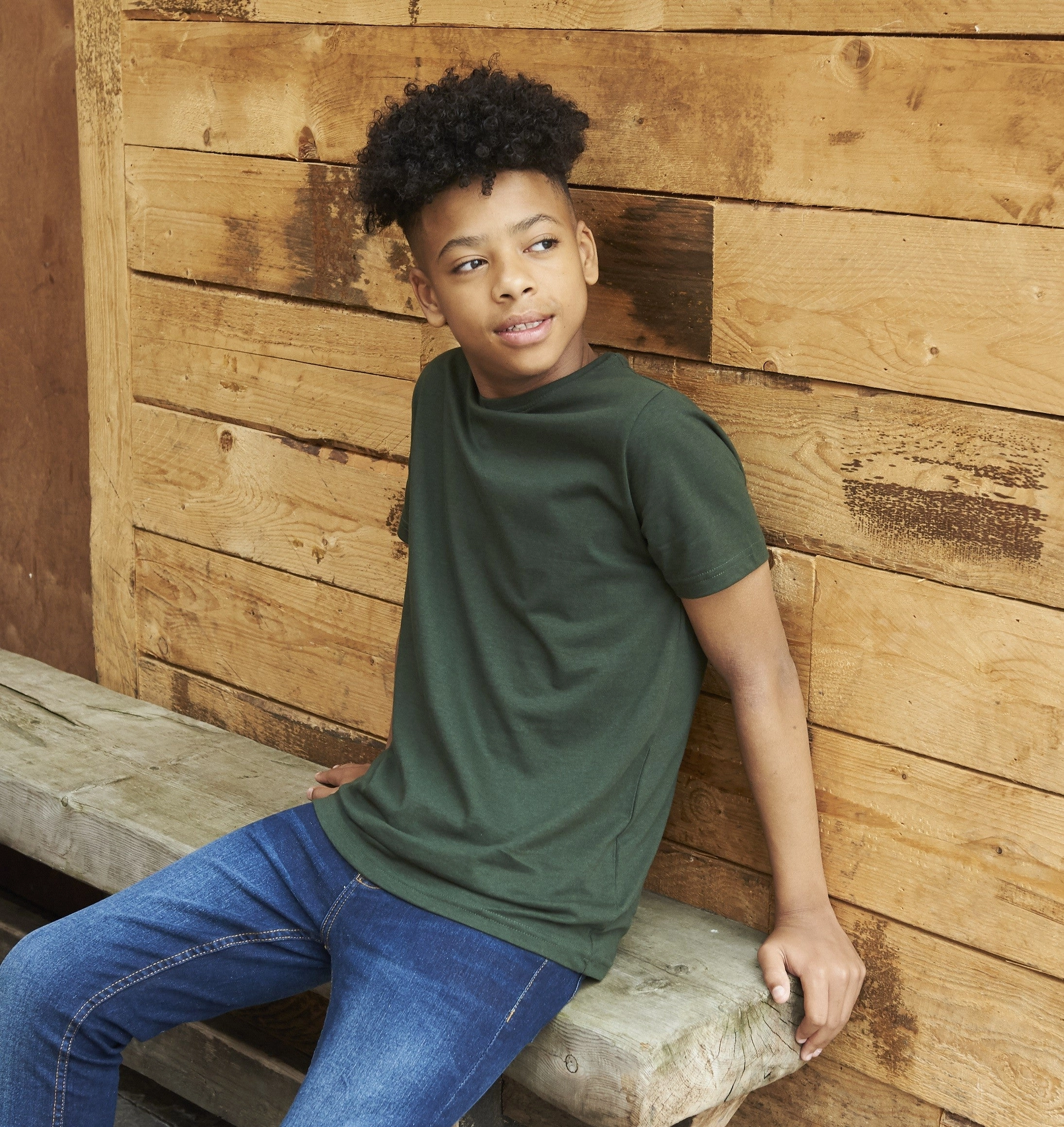Chic Fit Casual Comfort Look Kids Cascade Organic Tee | ARCTIC WHITE