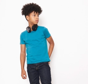 Kids Cascade Organic Tee | ARCTIC WHITE EasyCareFinish