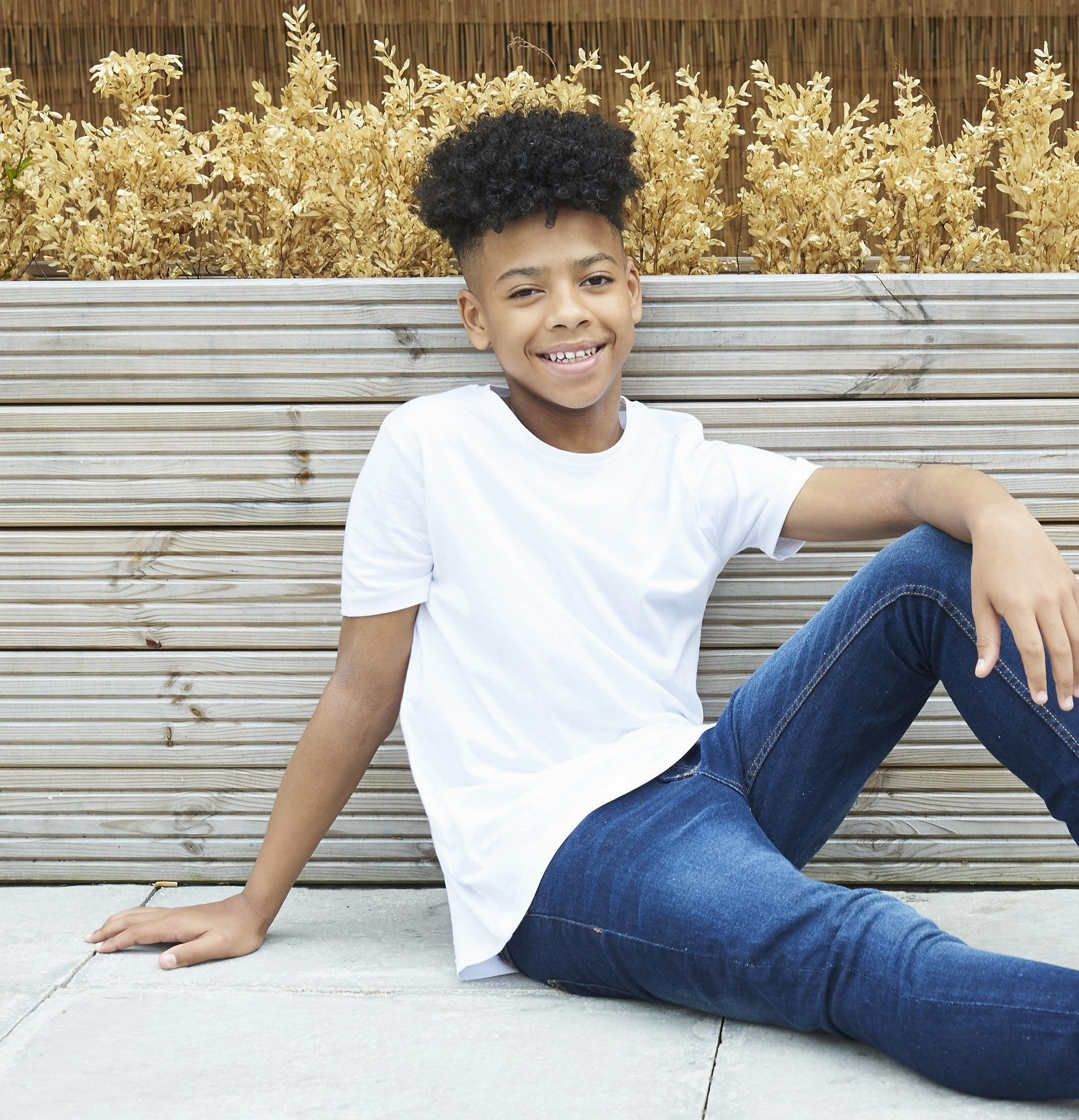 Kids Cascade Organic Tee | ARCTIC WHITE Chic Style Trend