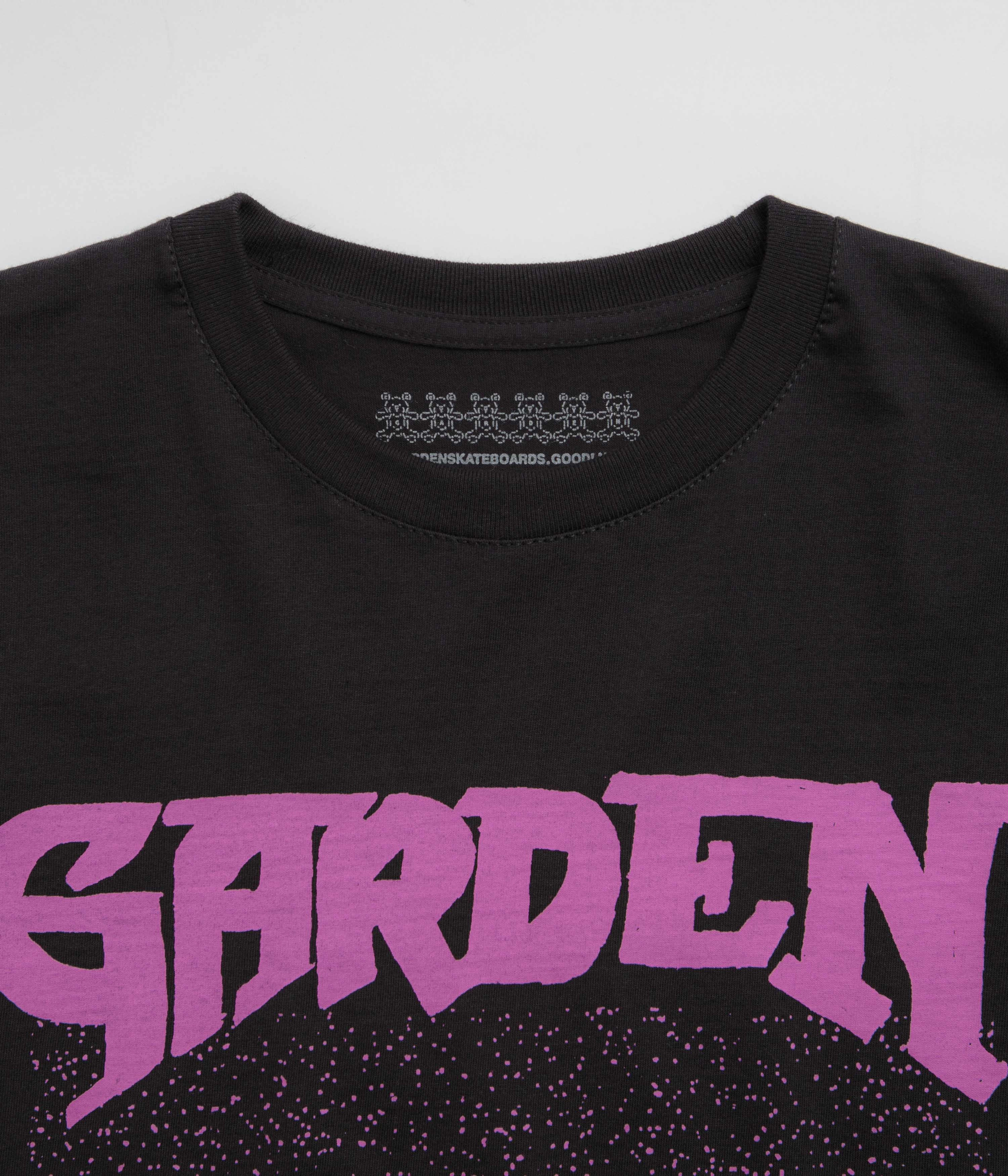 No Shrink Technology Pocket Design Garden Not A Race T-Shirt - Black / Pink