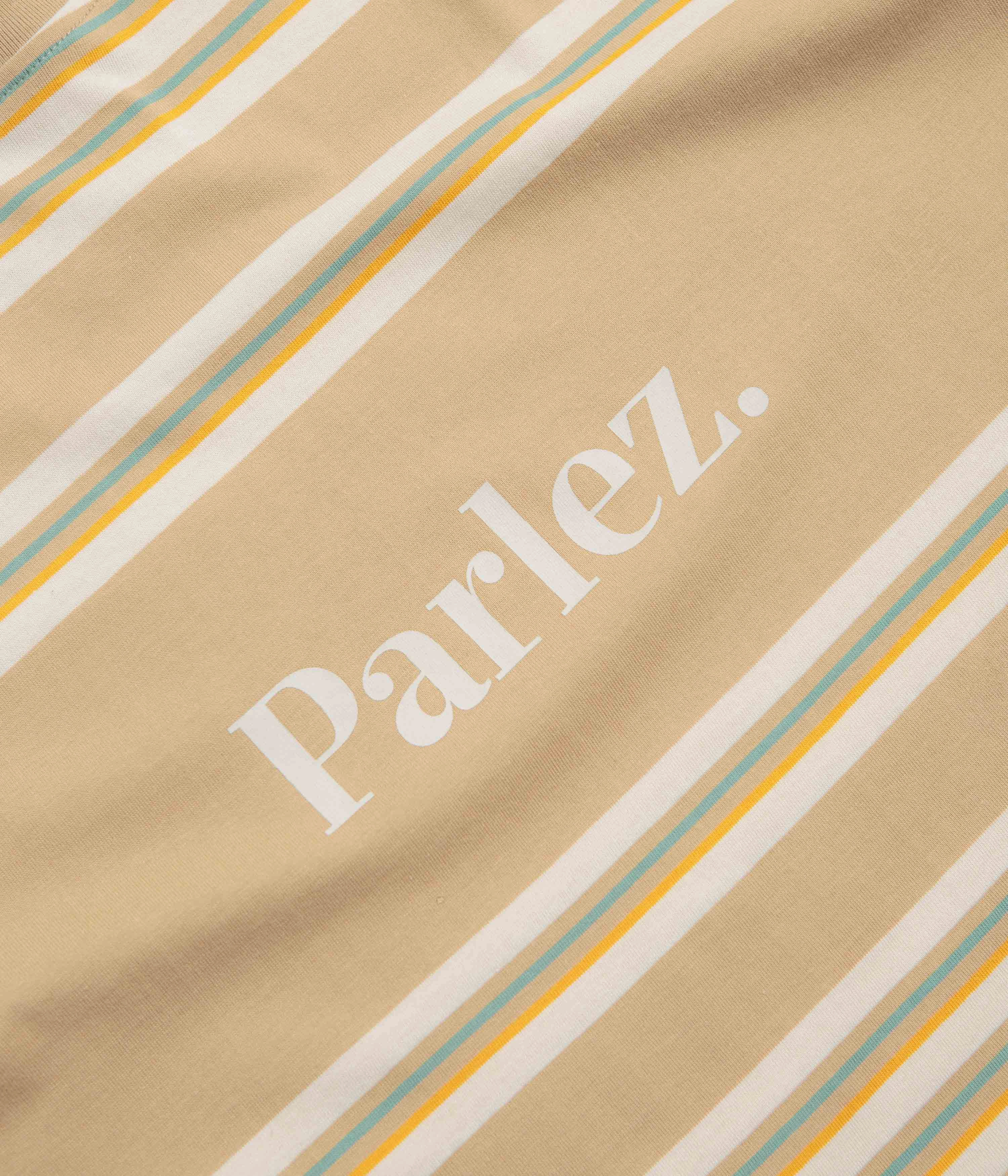 Parlez Solar YD Stripe T-Shirt - Greige harmonious