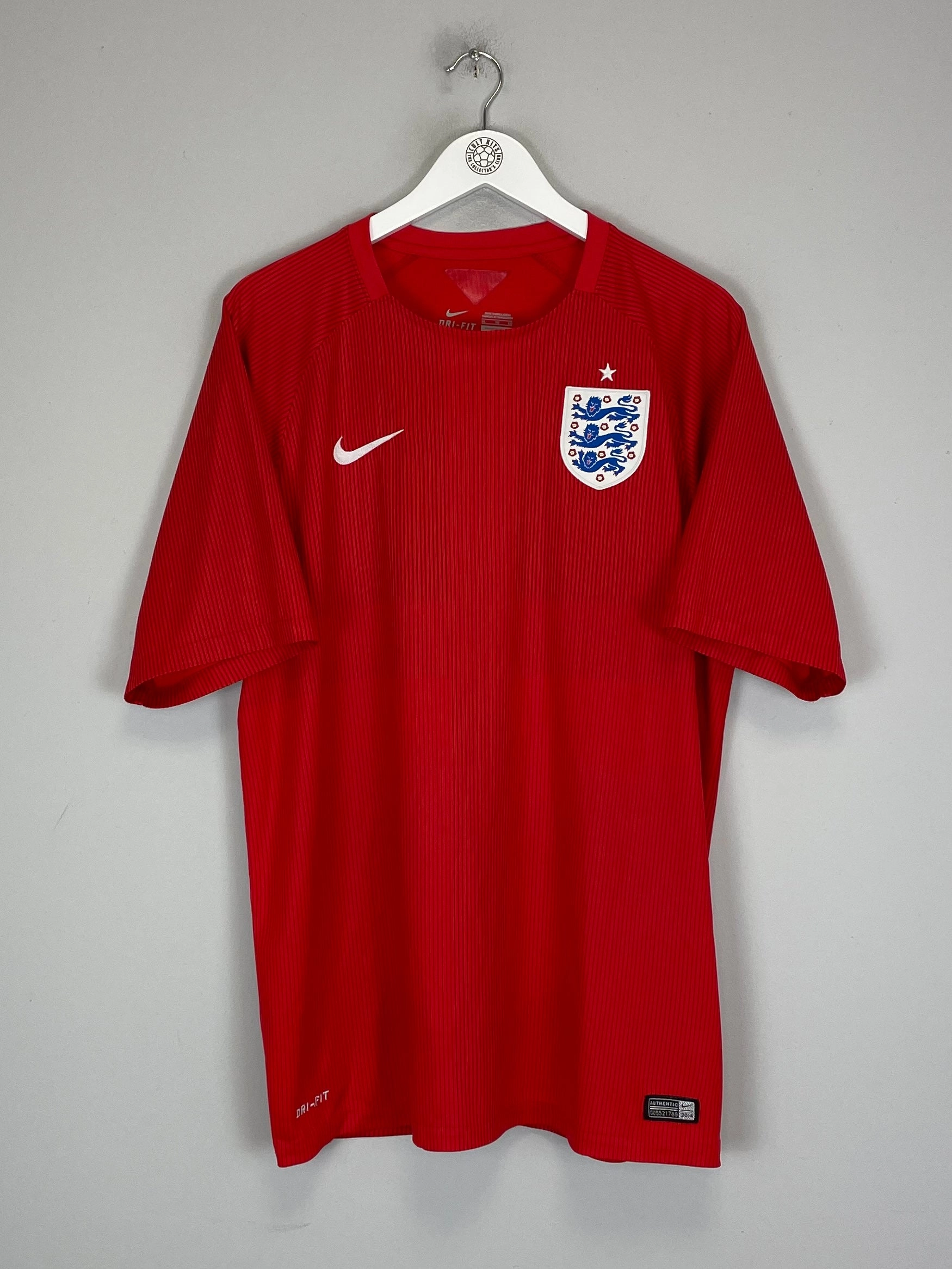 Anti Pill Finish Vented Panels 2014/15 ENGLAND AWAY SHIRT (XL) NIKE