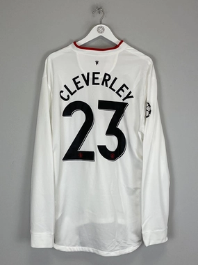 2012/13 MANCHESTER UNITED CLEVERLEY #23 L/S C/L AWAY SHIRT (XXL) NIKE Elasticated Waistband Design