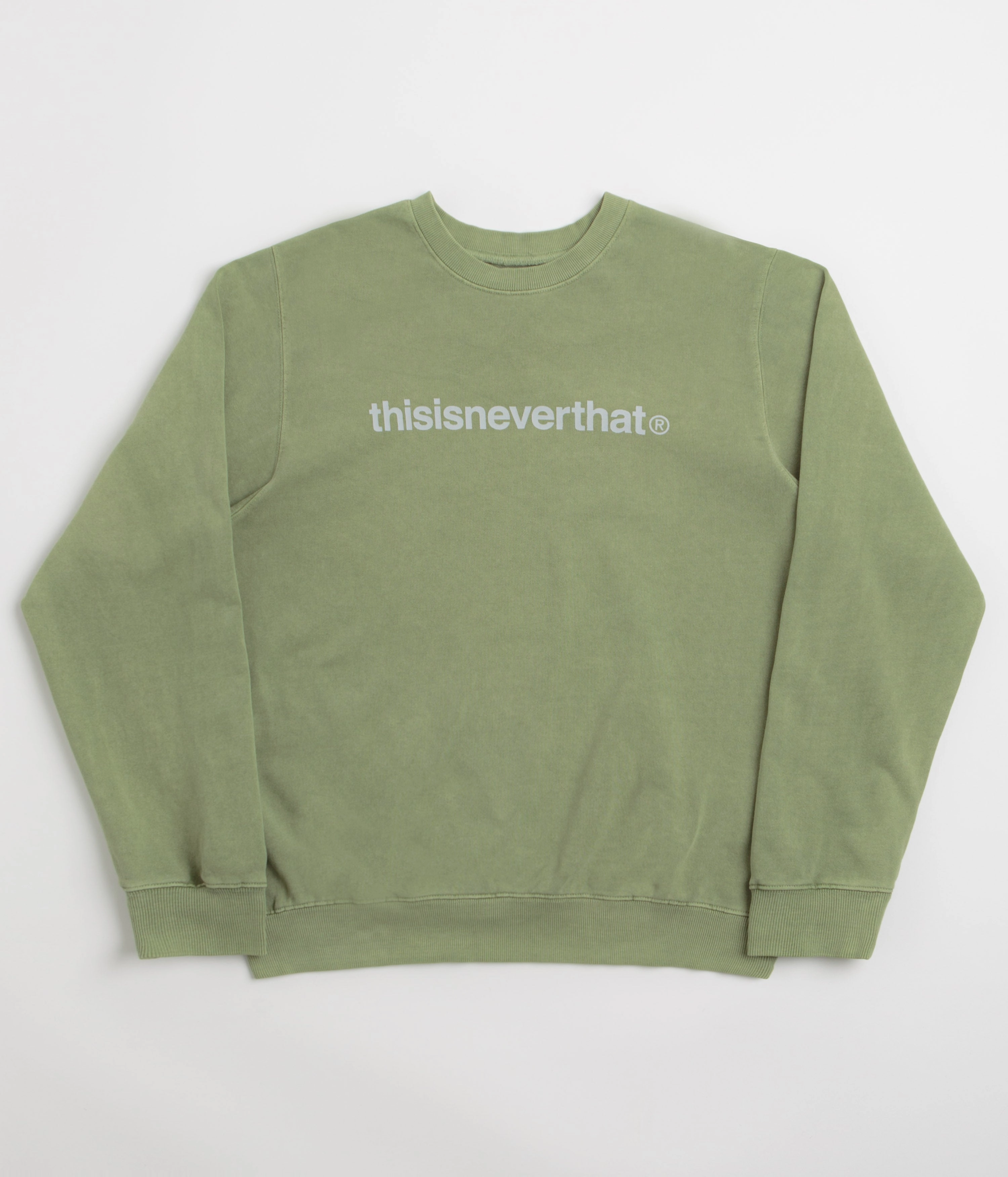 All Day Wear thisisneverthat T-Logo LT Crewneck Sweatshirt - Moss