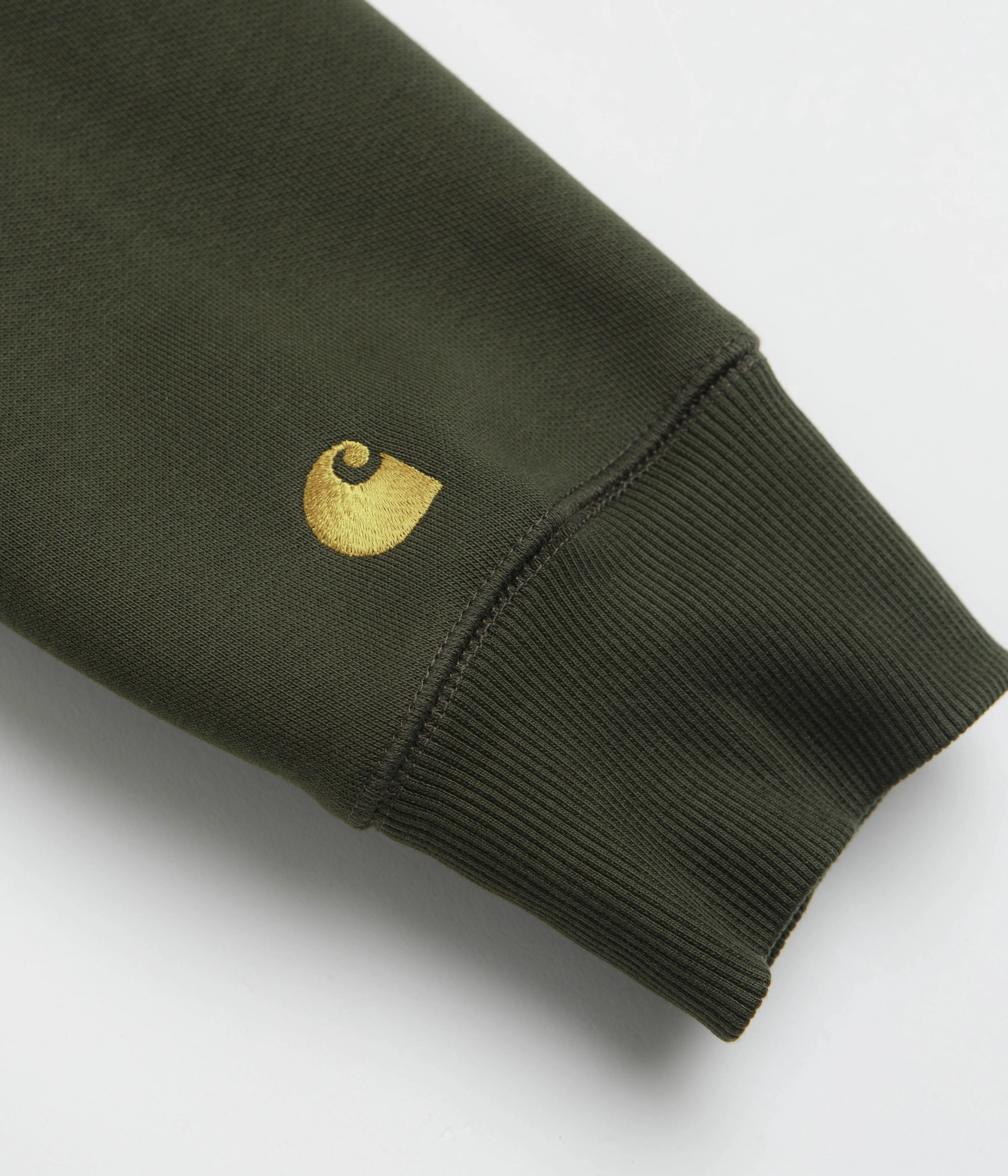 Lightweight Midlayer Option picnic wear Carhartt Chase Hoodie - Olive / Gold