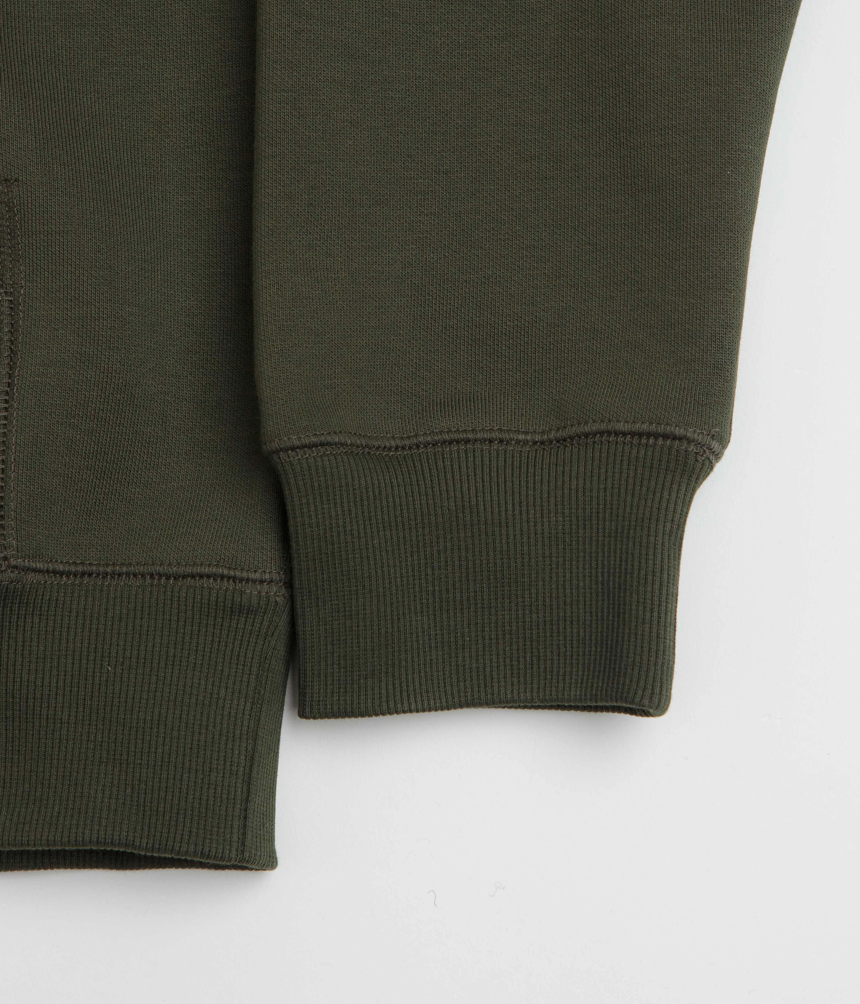 Vintage Look Carhartt Chase Hoodie - Olive / Gold