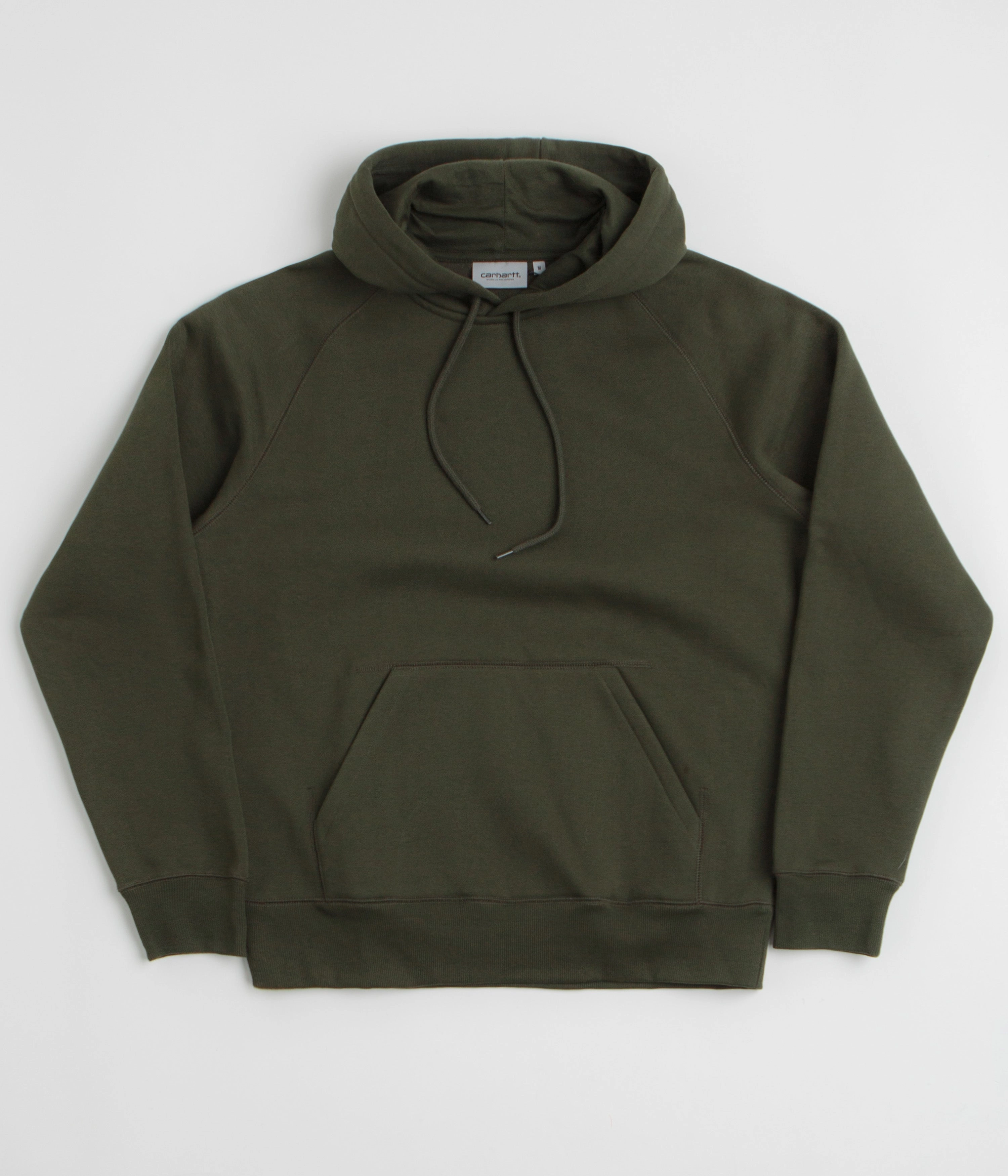 Carhartt Chase Hoodie - Olive / Gold YKK Zipper