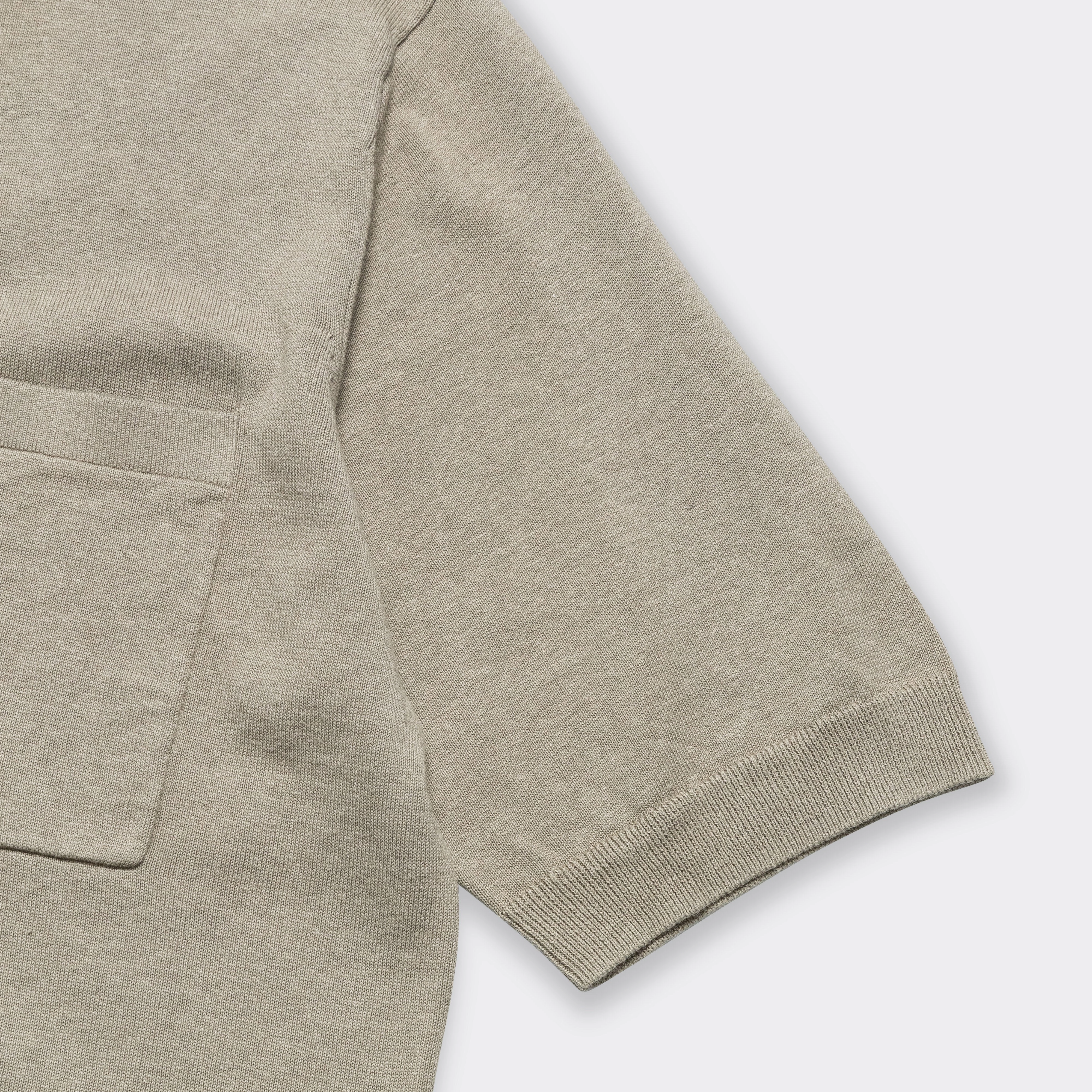 Bold Graphics Odorless Binding Tape Rollo Cotton Linen SS Shirt - Clay