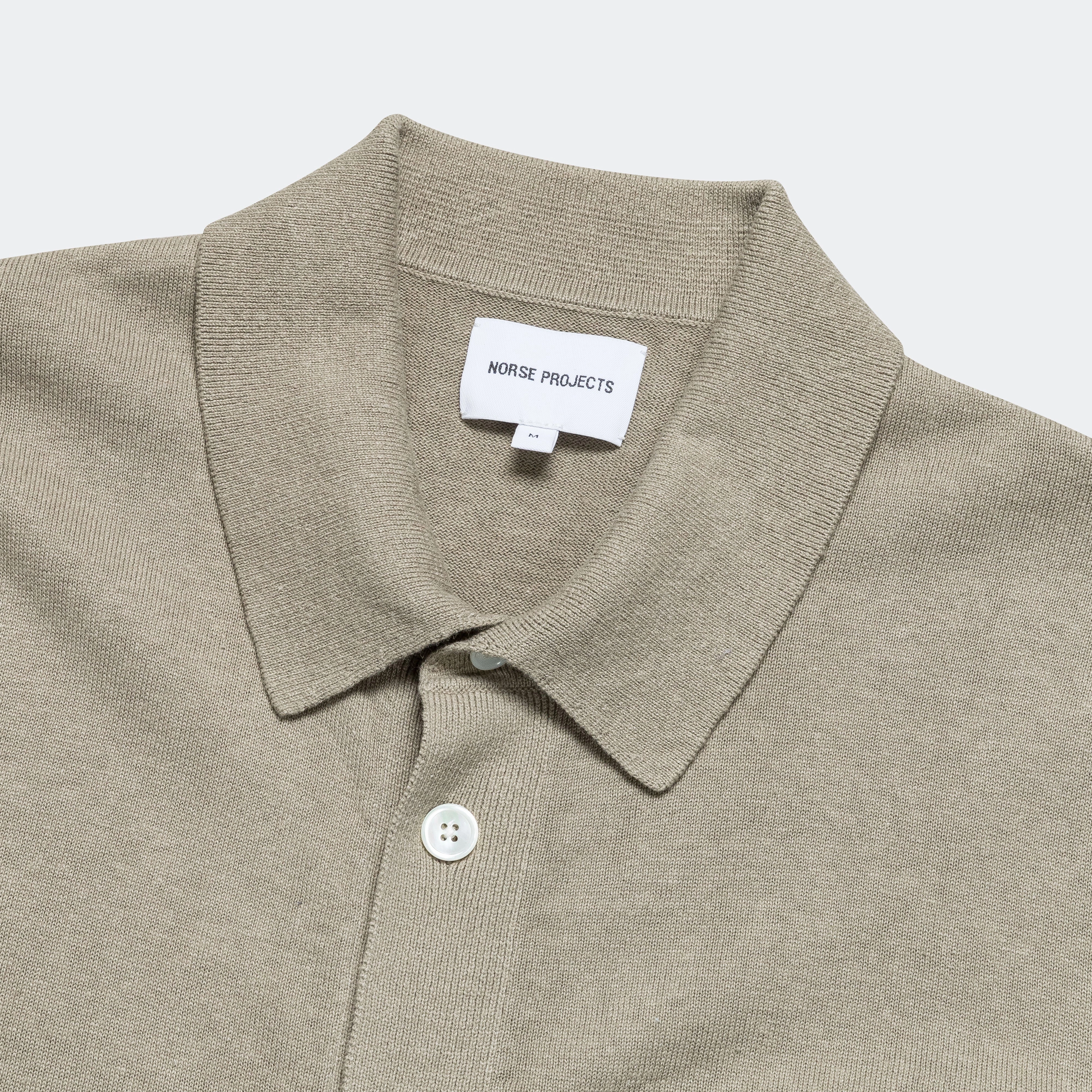 Rollo Cotton Linen SS Shirt - Clay Abstract print