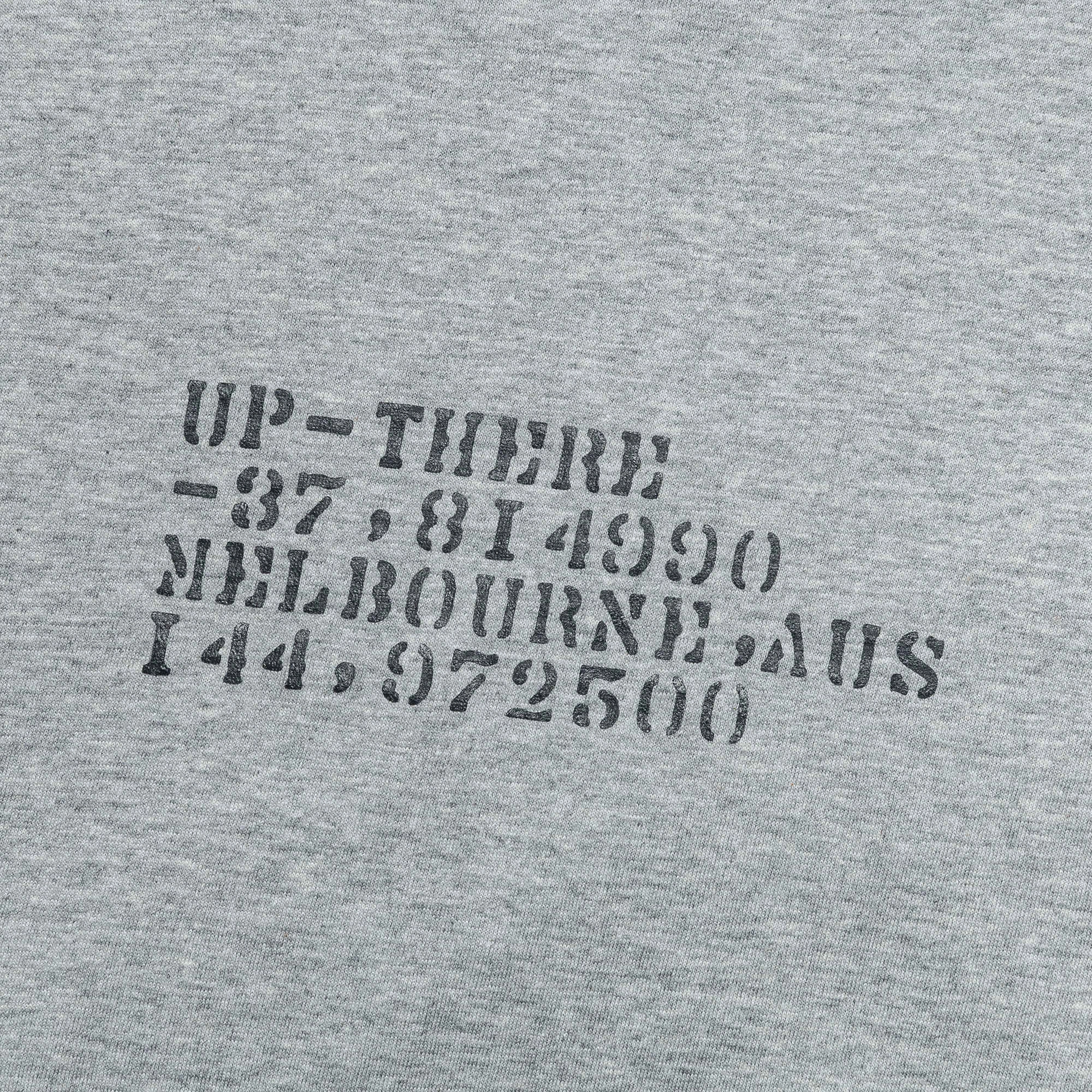 Seasonal Staple Stencil T-Shirt x UP THERE - Heather Grey