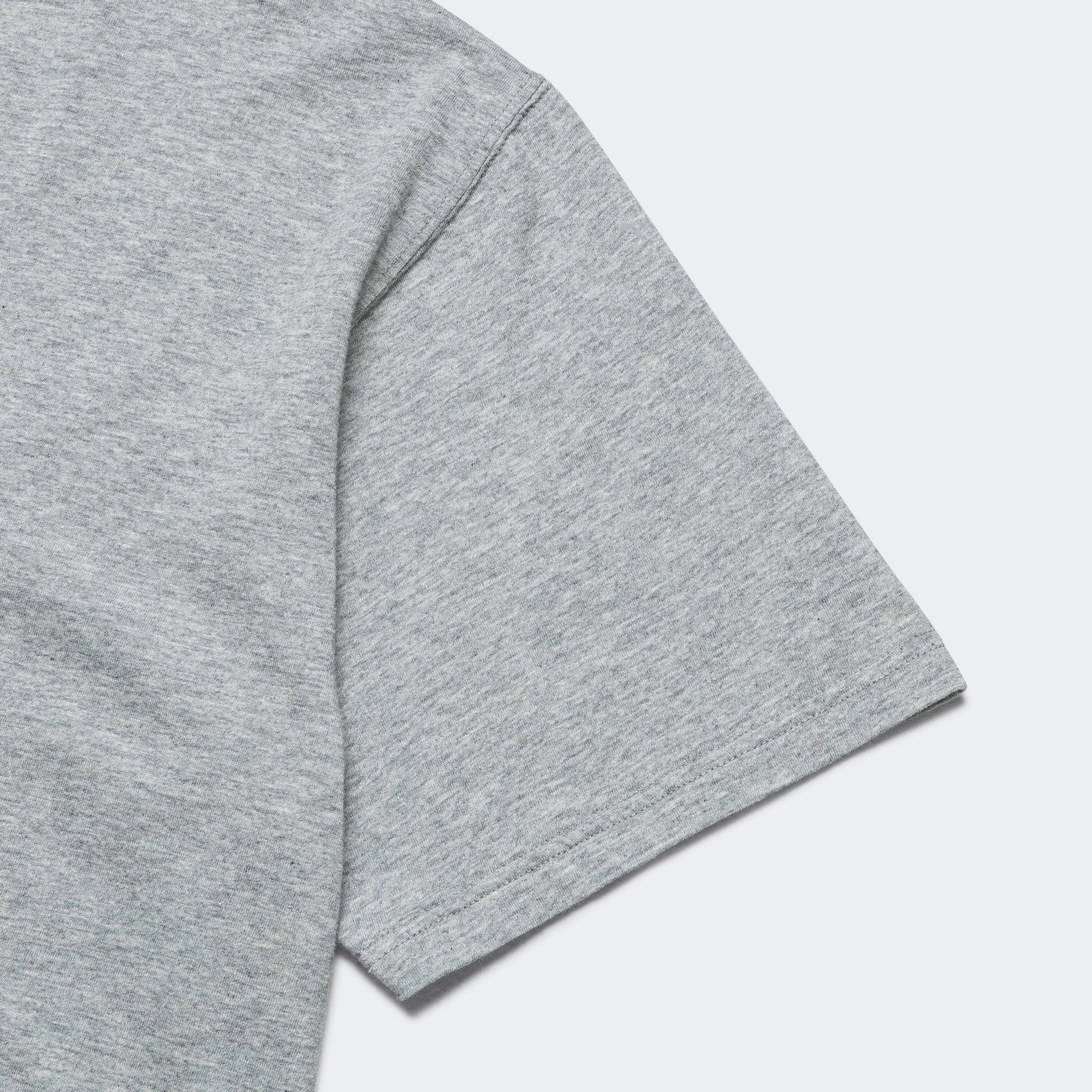 Stencil T-Shirt x UP THERE - Heather Grey Trendy popularity UV protection layer