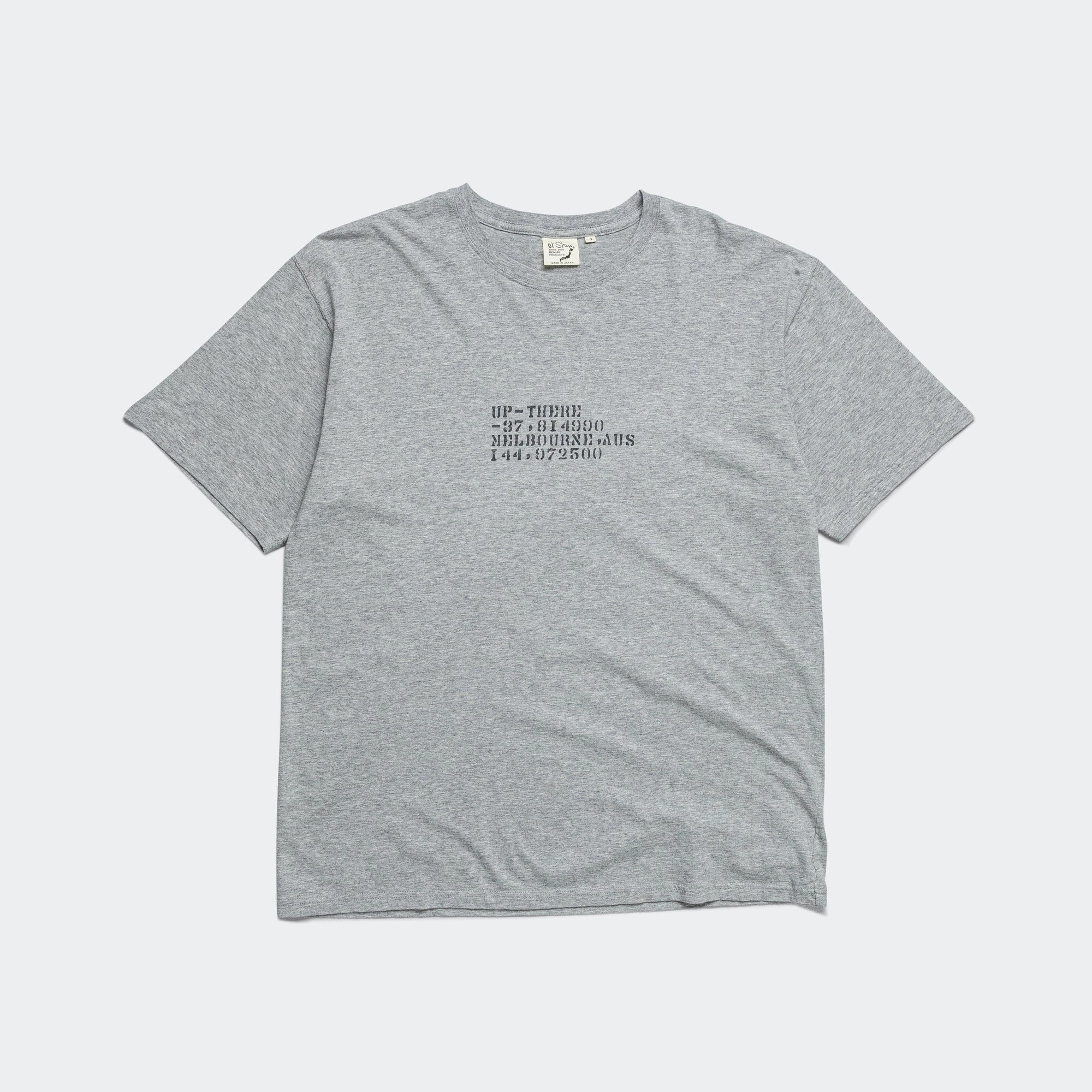 City Look Sustainable Fibers Stencil T-Shirt x UP THERE - Heather Grey