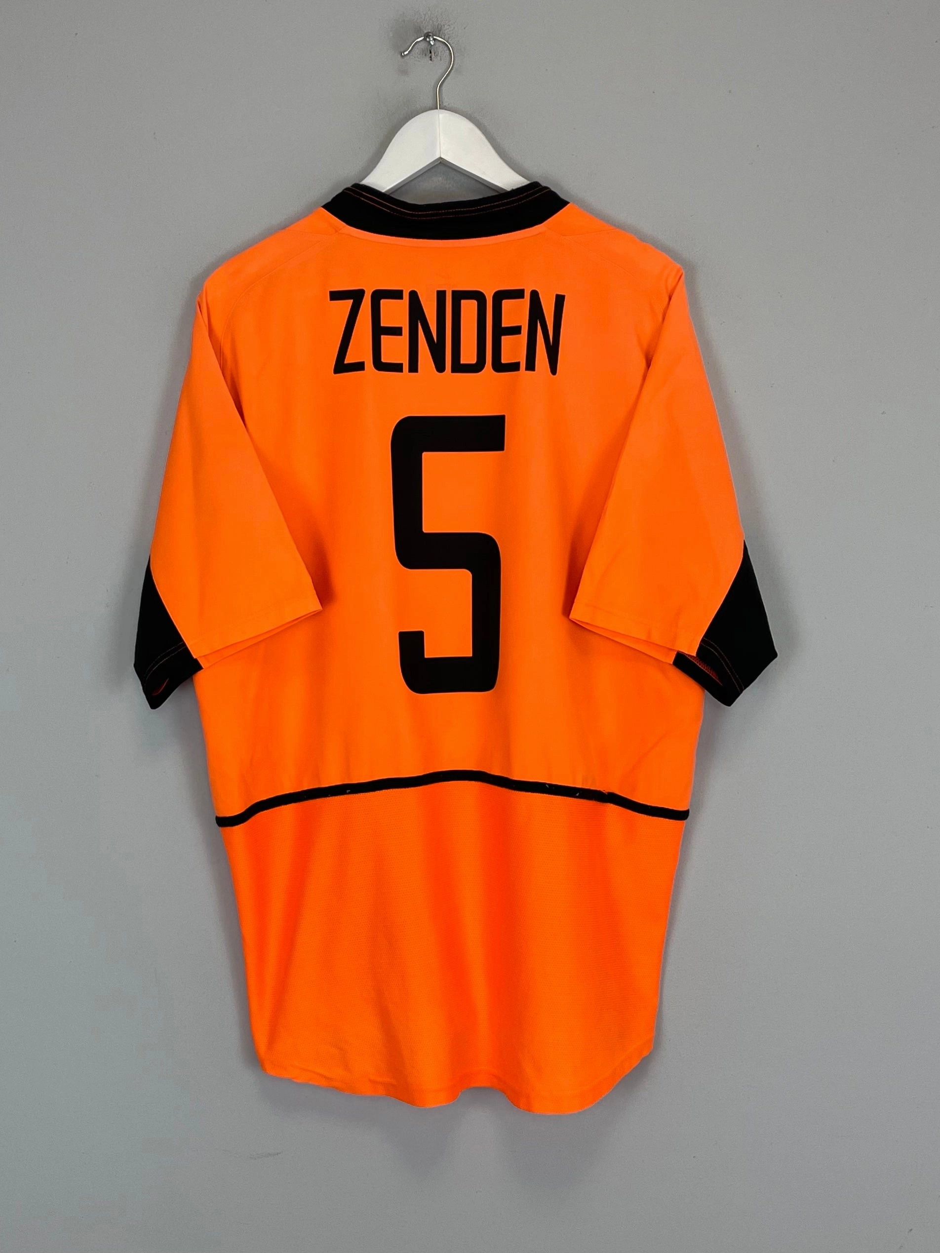 2002/04 NETHERLANDS ZENDEN #8 HOME SHIRT (L) NIKE Motion Flex Vapor Control Weave