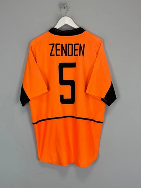 2002/04 NETHERLANDS ZENDEN #8 HOME SHIRT (L) NIKE Motion Flex Vapor Control Weave