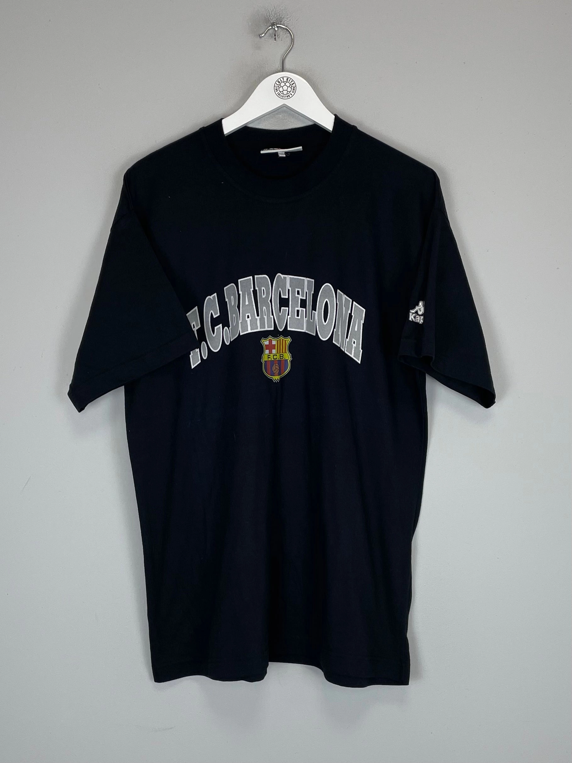 1995/97 BARCELONA T-SHIRT (XL) KAPPA Dynamic Tension Banding